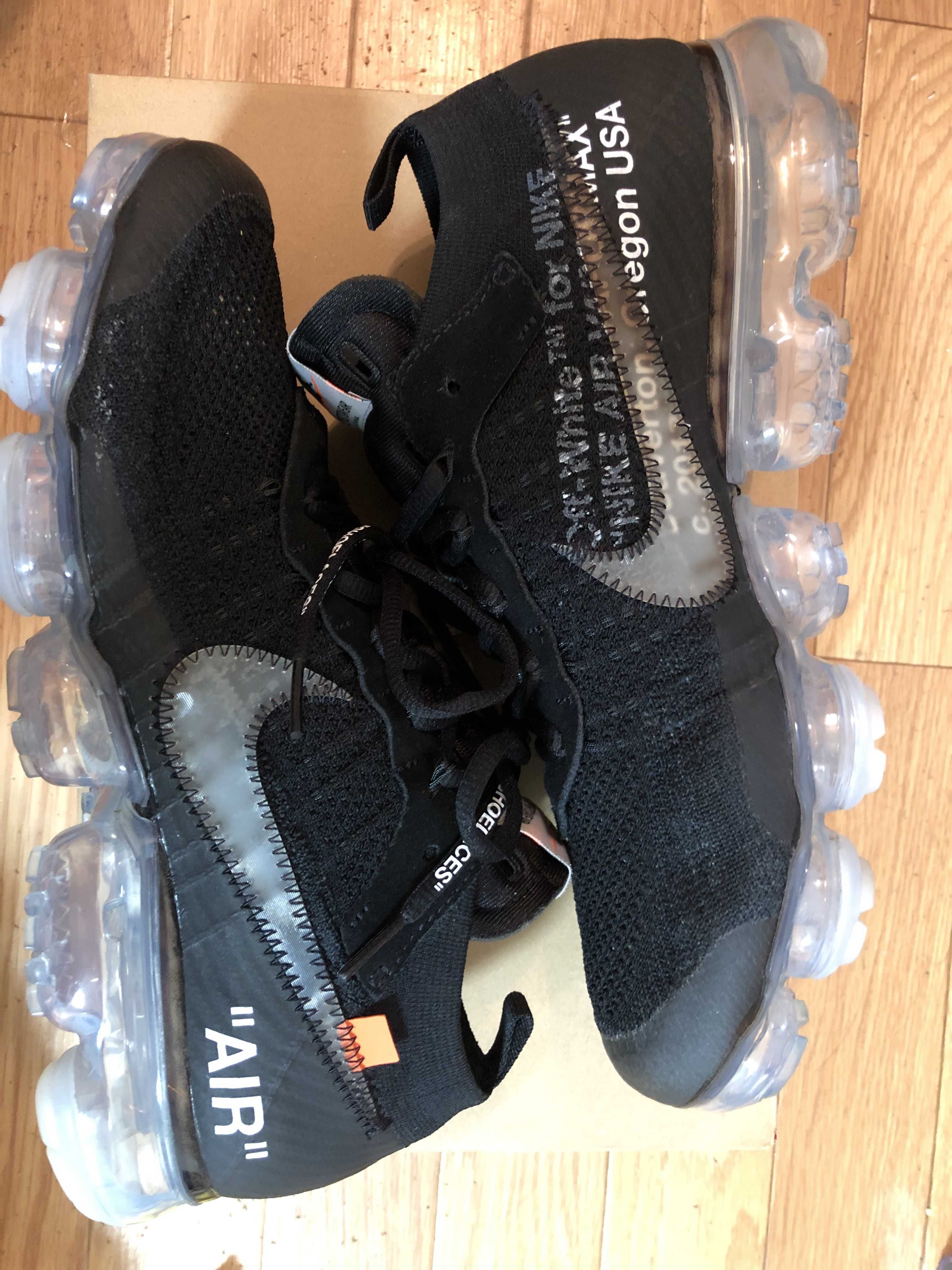 Off-White × Nike Air Vapormax "Black/Total Orange/Clear"