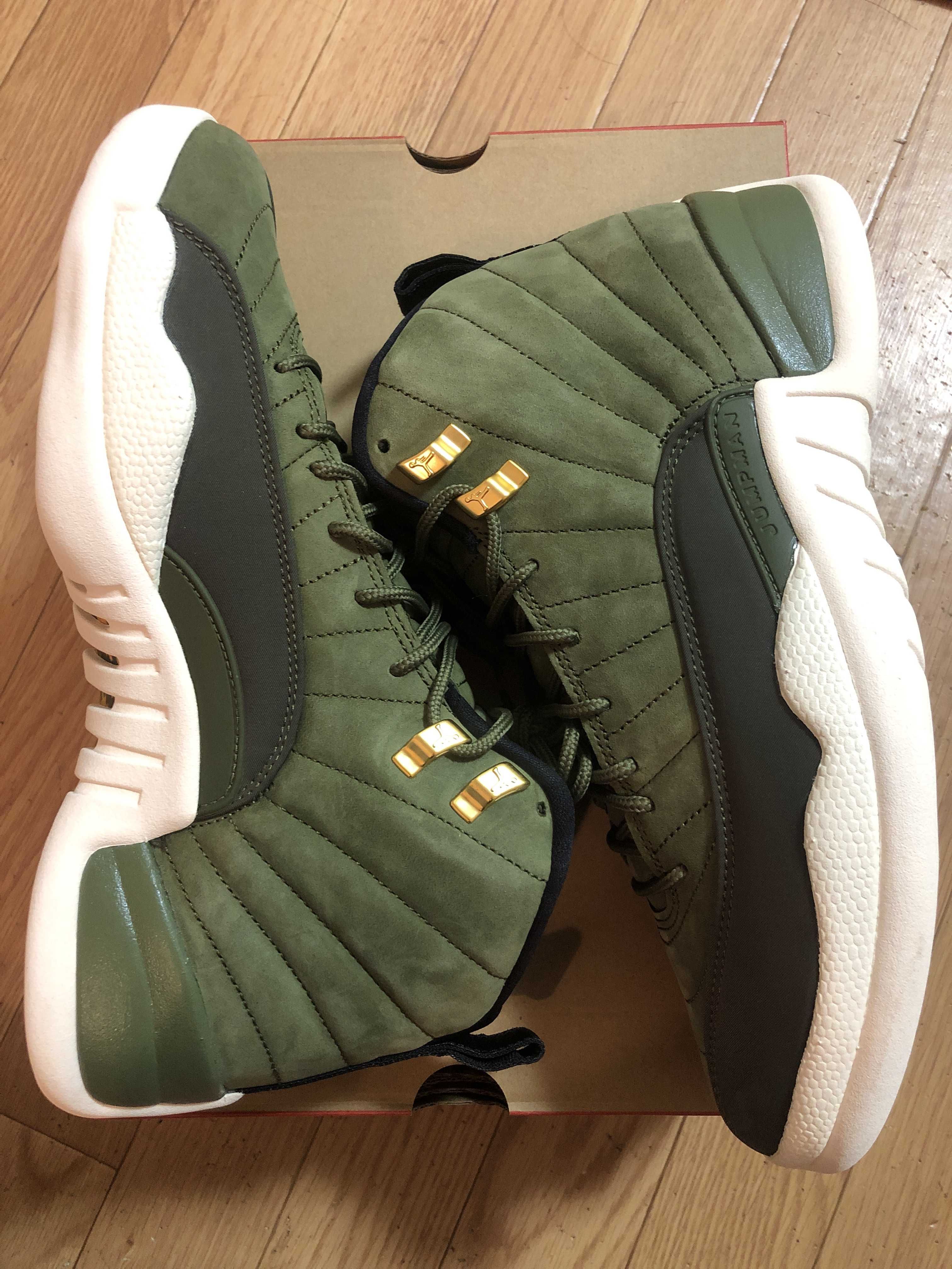 Nike Air Jordan12 "Olive Canvas"