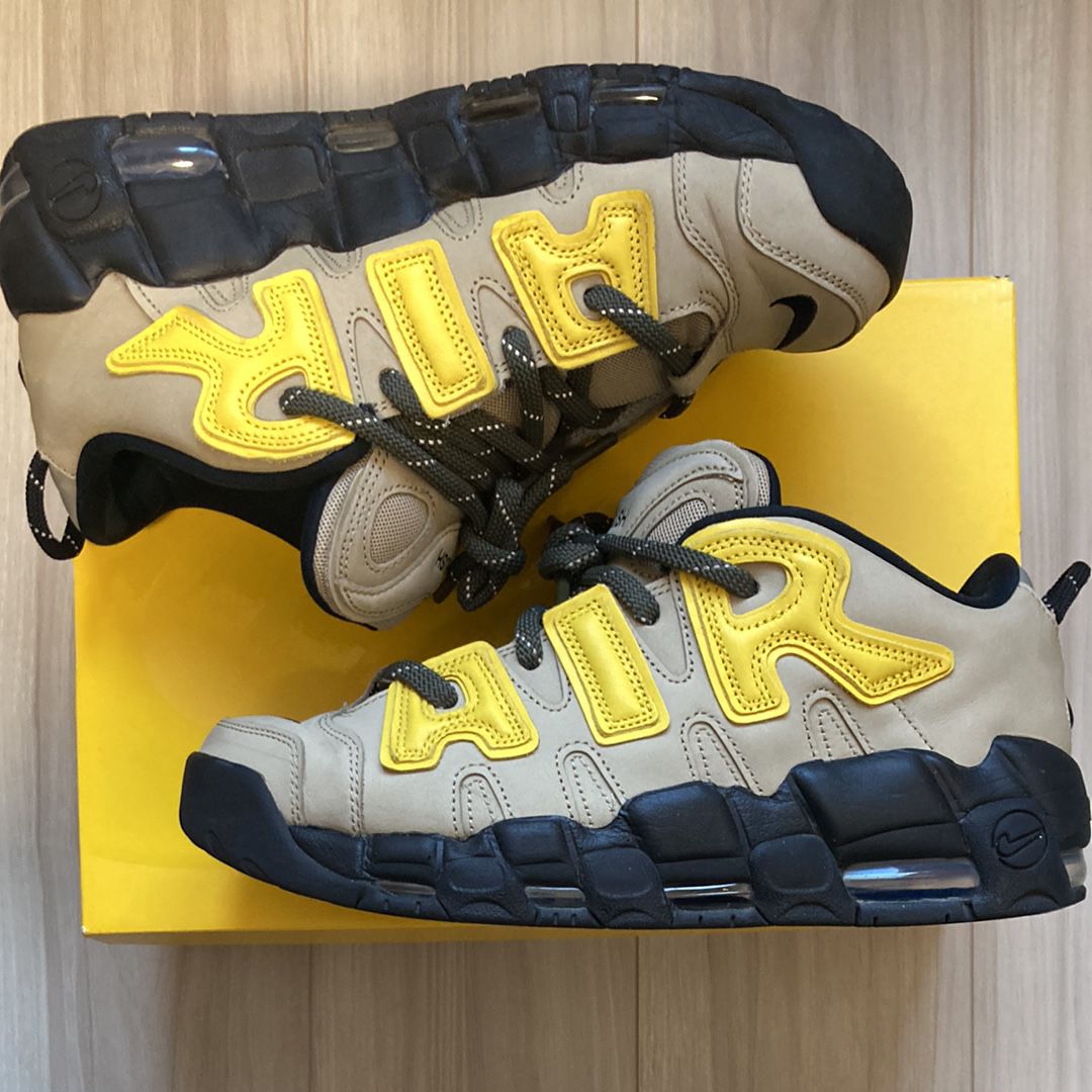 AMBUSH × Nike Air More Uptempo Low "Vivid Sulfur and Limestone"