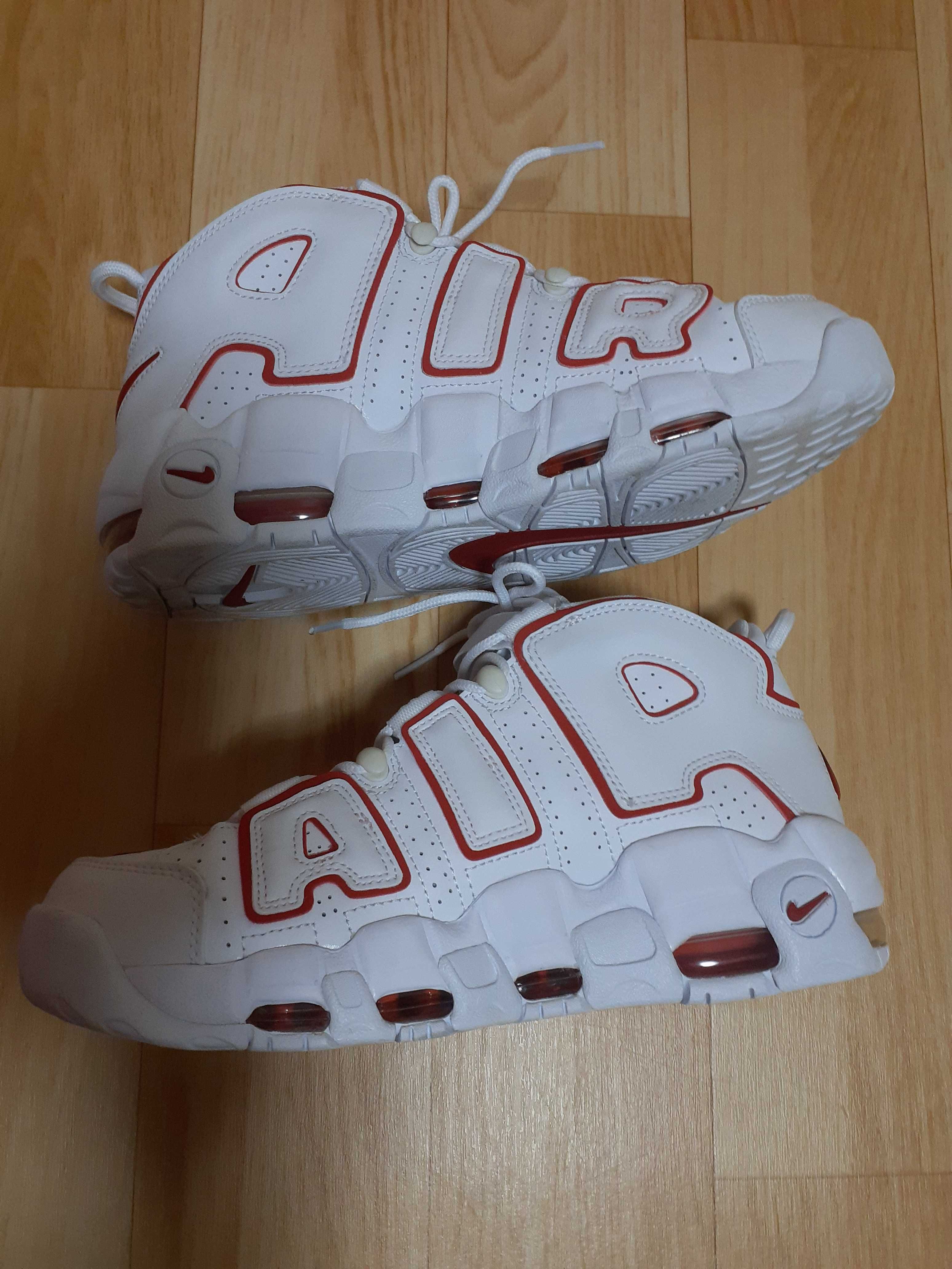 NIKE AIR MORE UPTEMPO "WHITE/VARSITY RED" (2021)