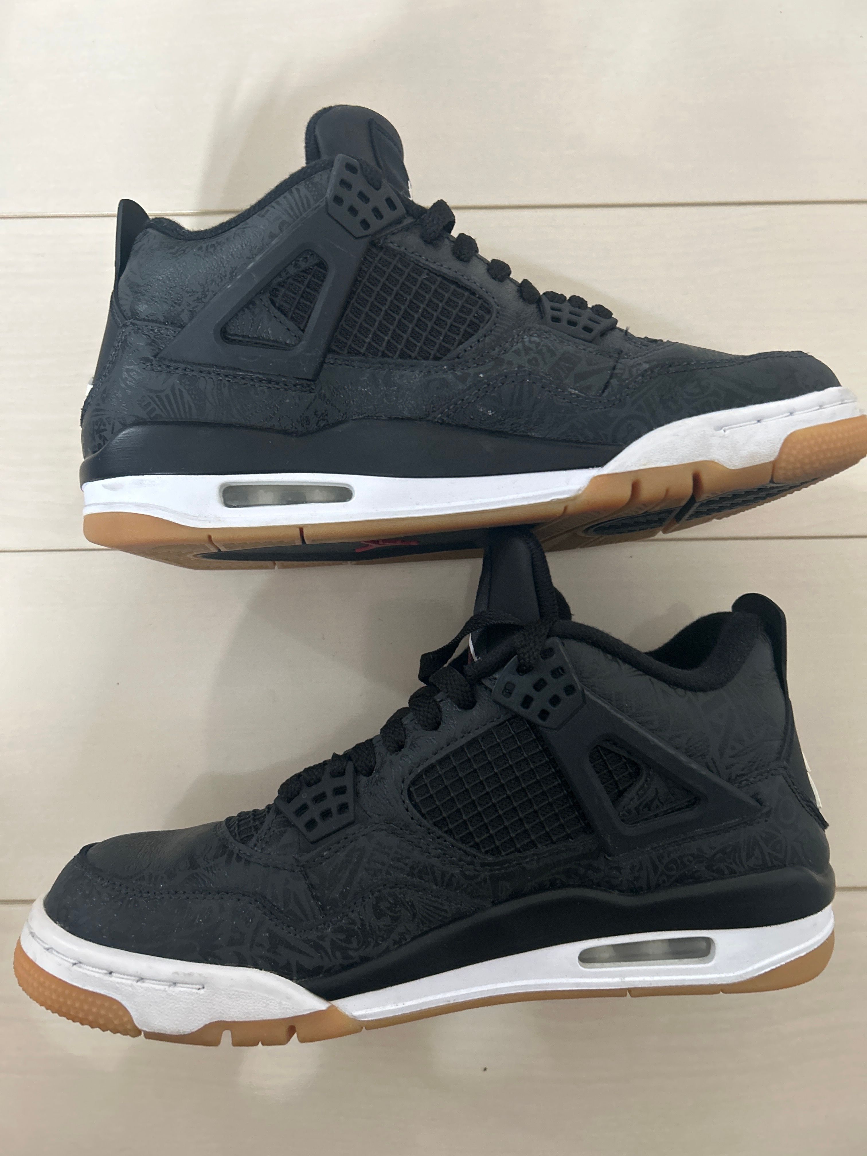 Nike Air Jordan 4 Retro "Laser Black/Gum"