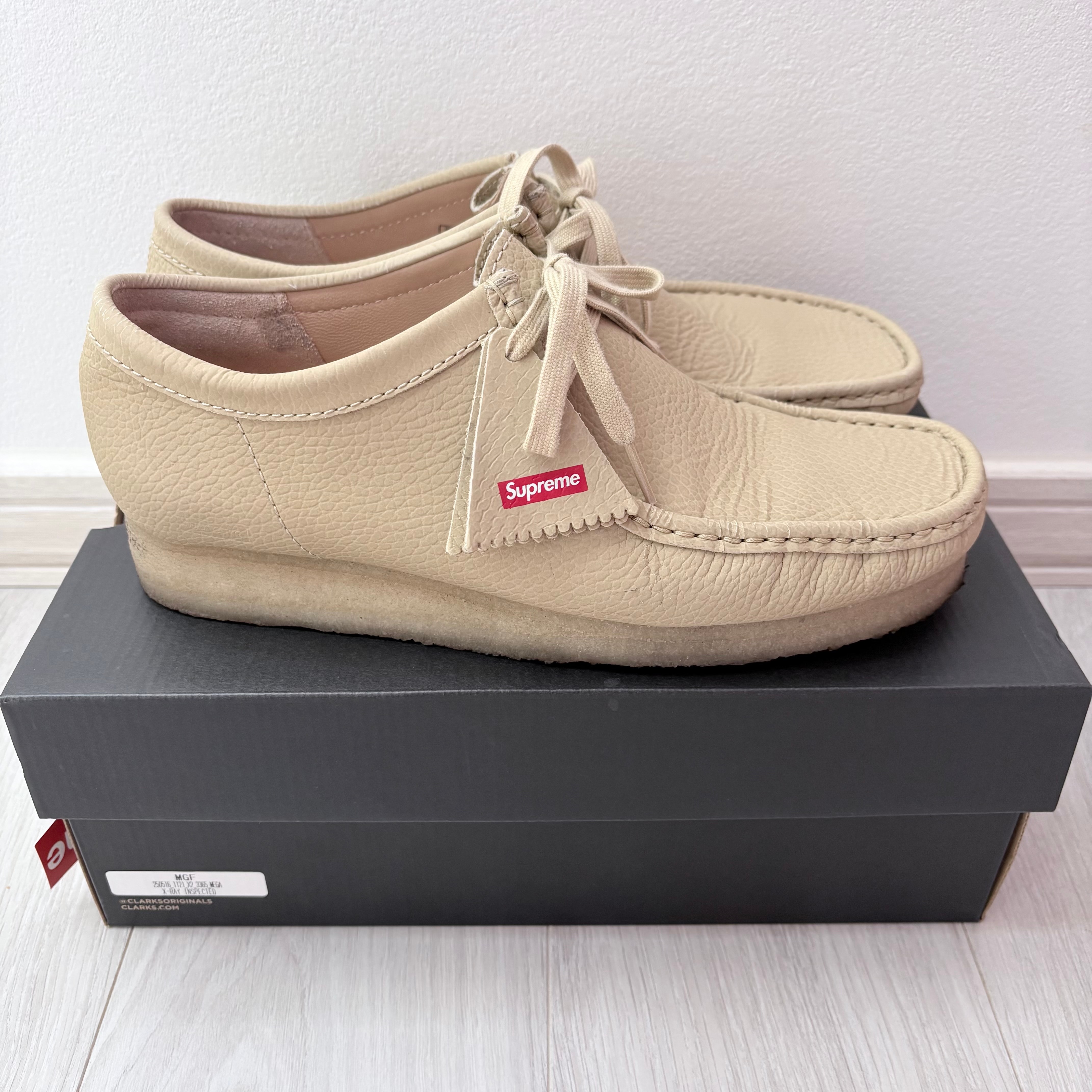 Supreme × Clarks Reflective Wallabee "Natural" (25SS Week 17)