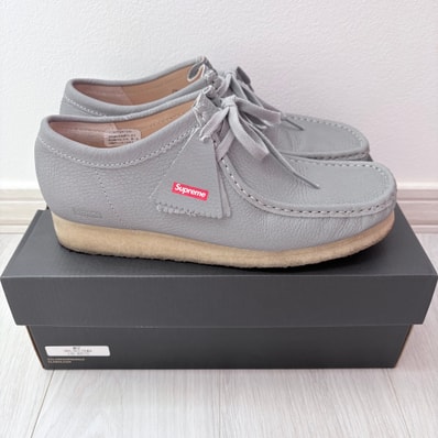 Supreme × Clarks Reflective Wallabee "Silver" (25SS Week 17)