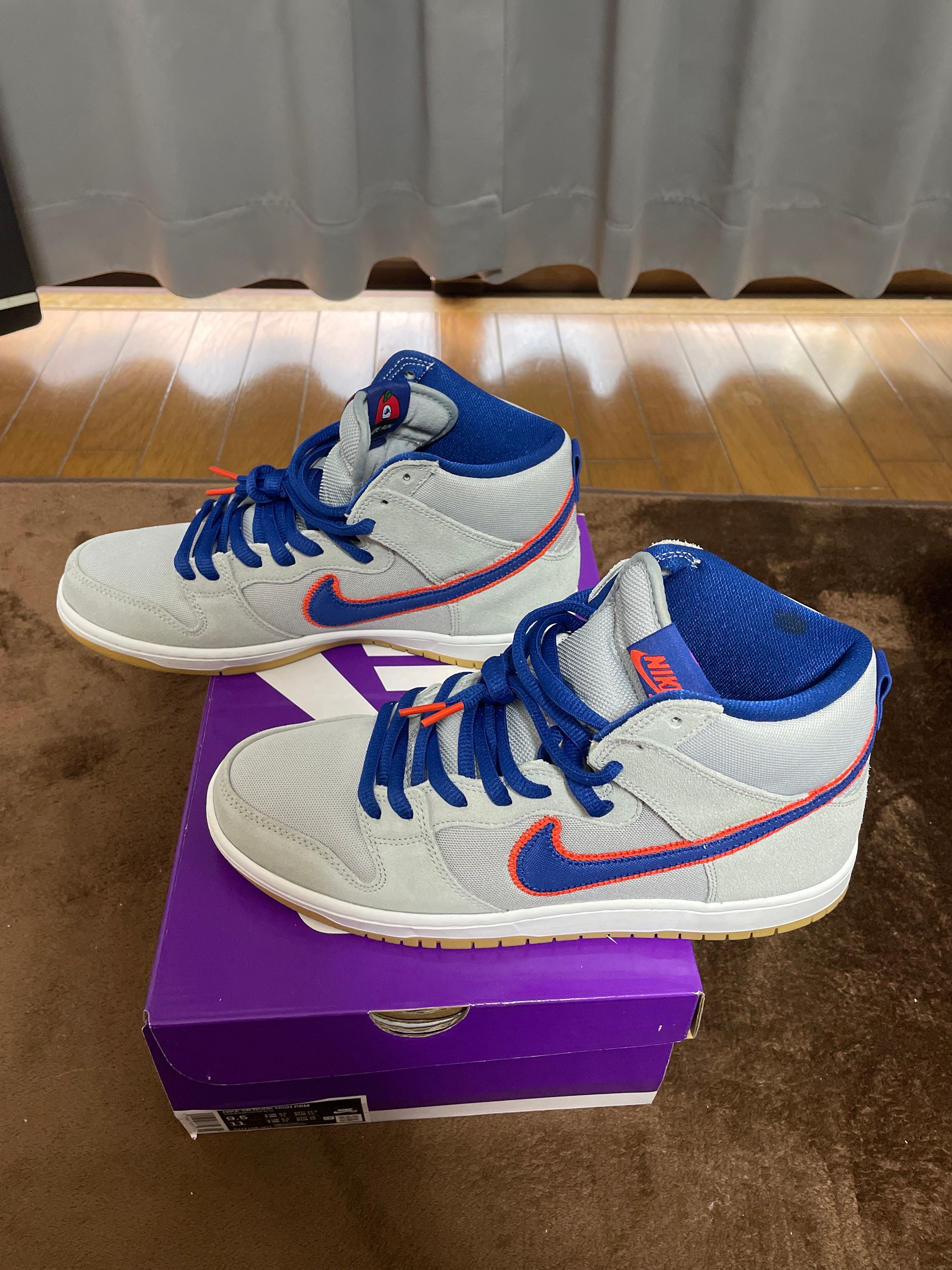Nike SB Dunk High "Rush Blue and Team Orange/New York Mets"