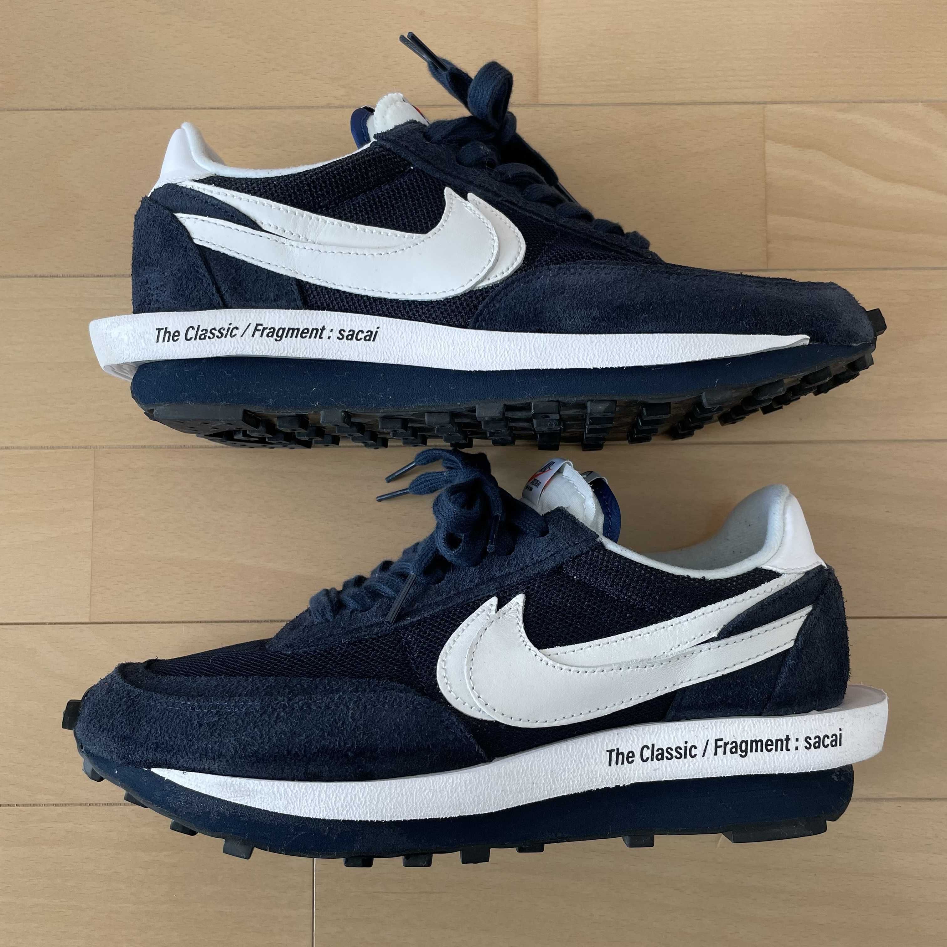 Fragment × sacai × Nike LD Waffle "Blackended Blue"