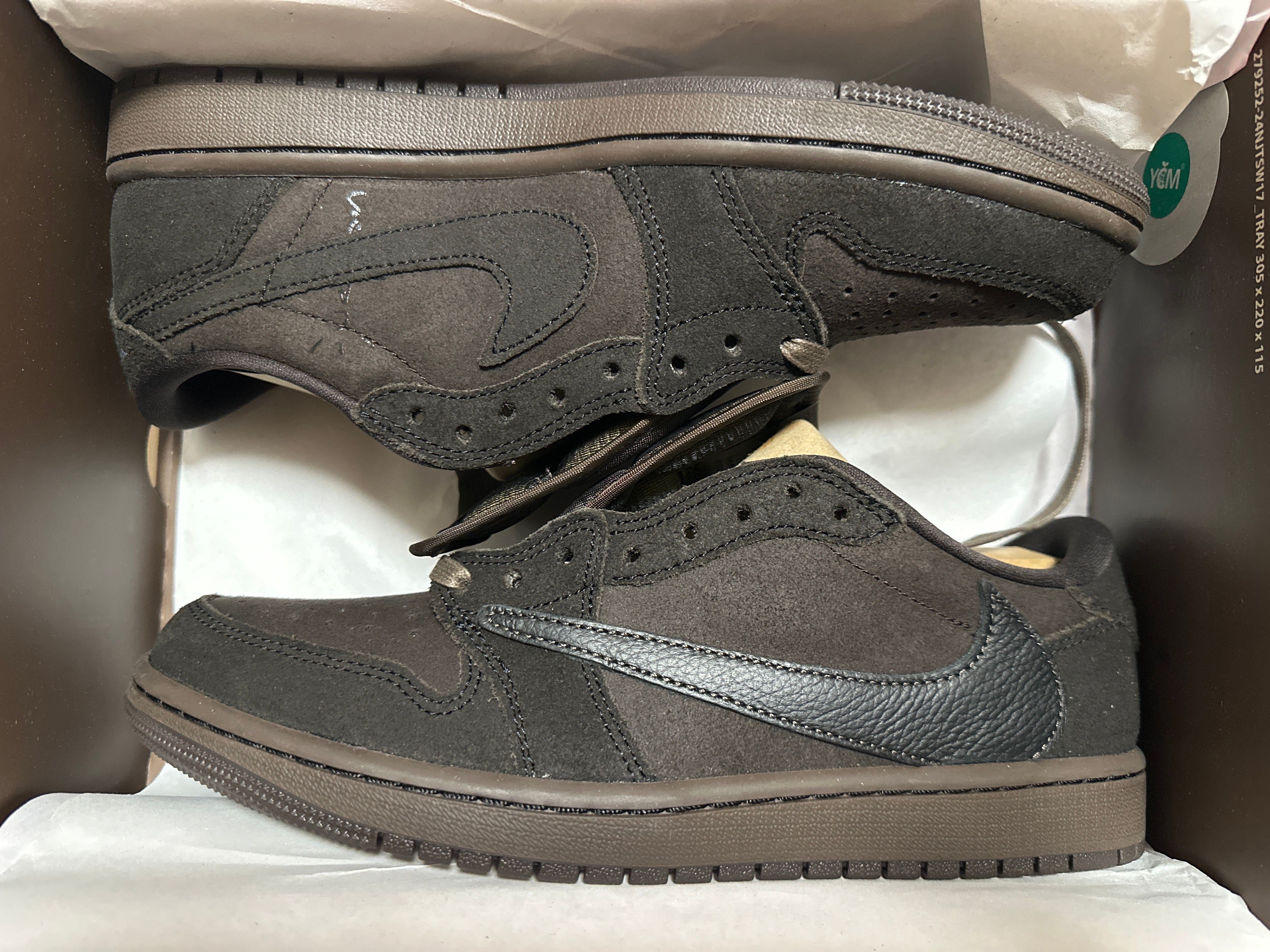Travis Scott × Nike Air Jordan 1 Low OG SP "Velvet Brown and Dark Mocha"