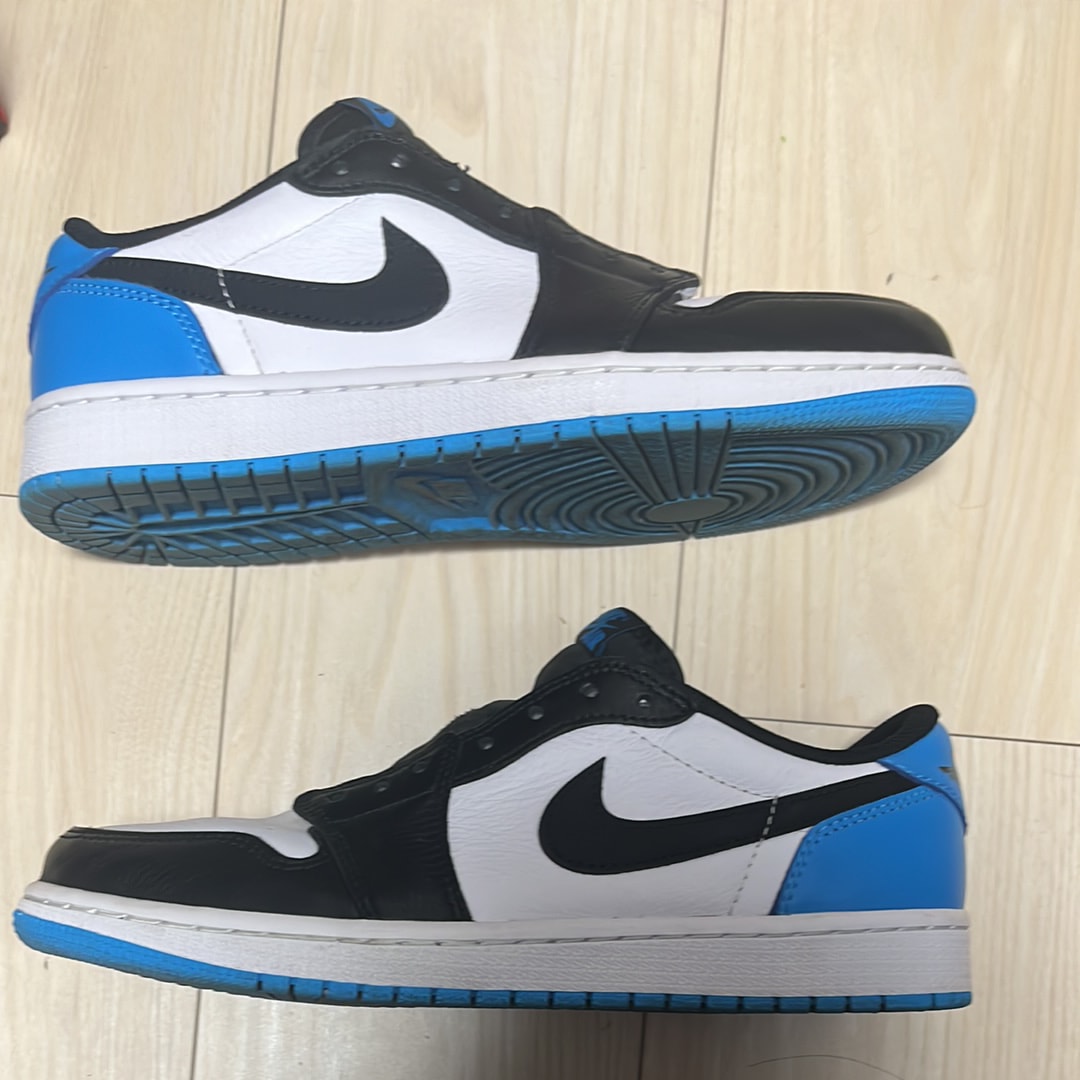 Nike Air Jordan 1 Low OG "Black and Dark Powder Blue/UNC"