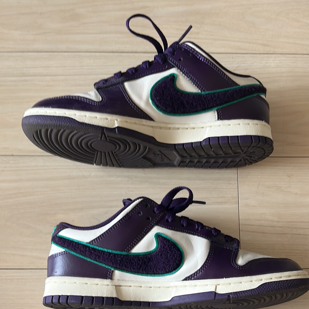 Nike Dunk Low Retro Chenille Swoosh "Grand Purple"