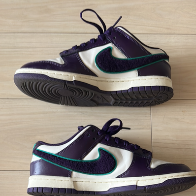 Nike Dunk Low Retro Chenille Swoosh "Grand Purple"