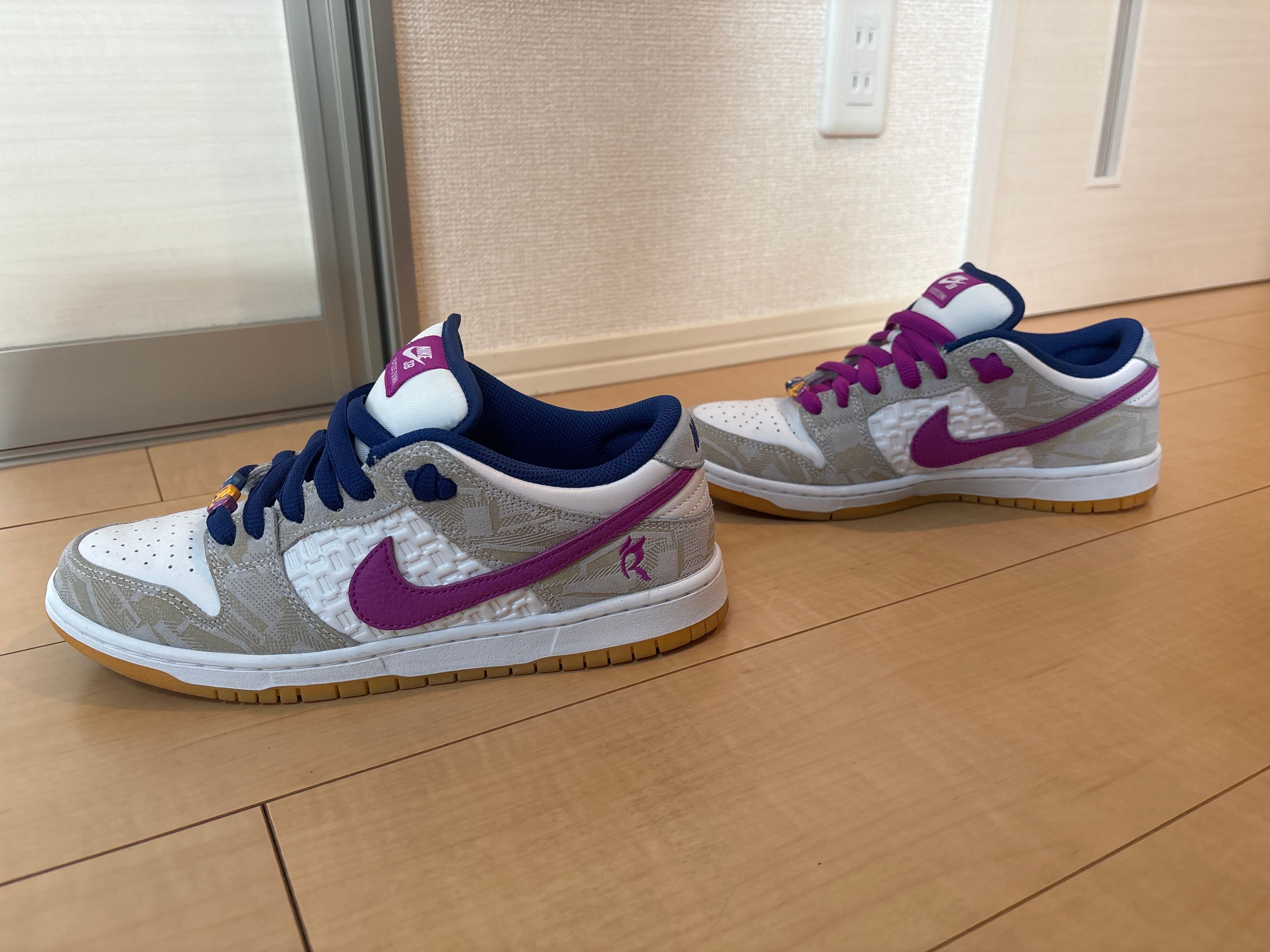 Rayssa Leal × Nike SB Dunk Low PRM "Pure Platinum and Vivid Purple"
