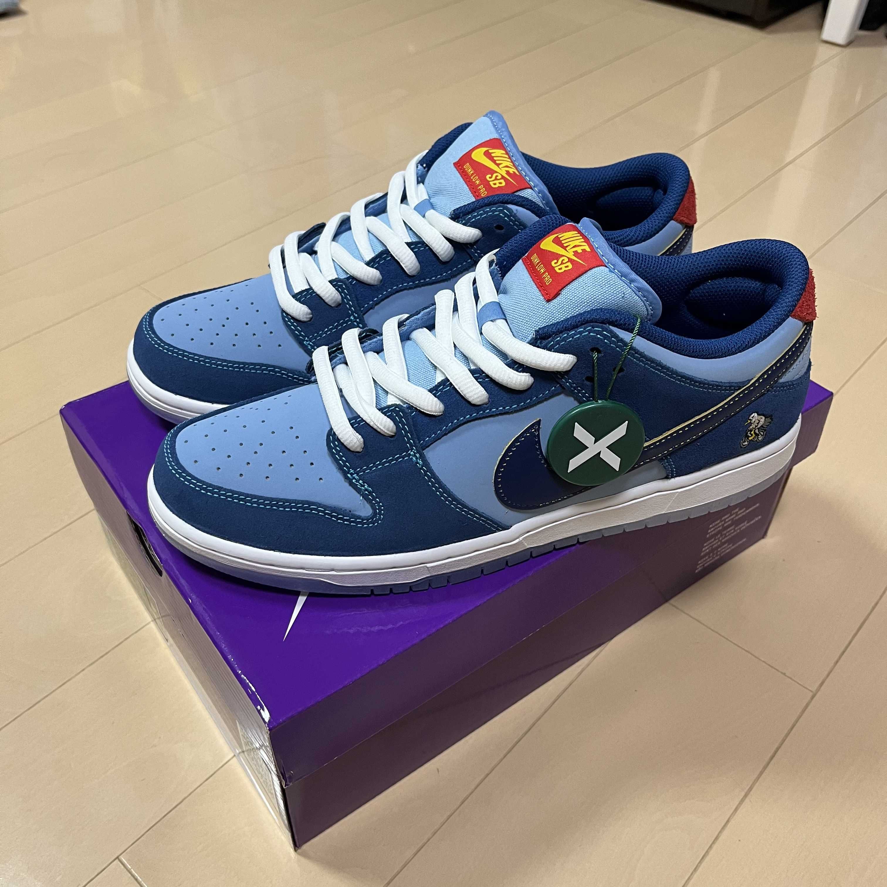 Why So Sad? × Nike SB Dunk Low "Coastal Blue/Speed Yellow-University Red"