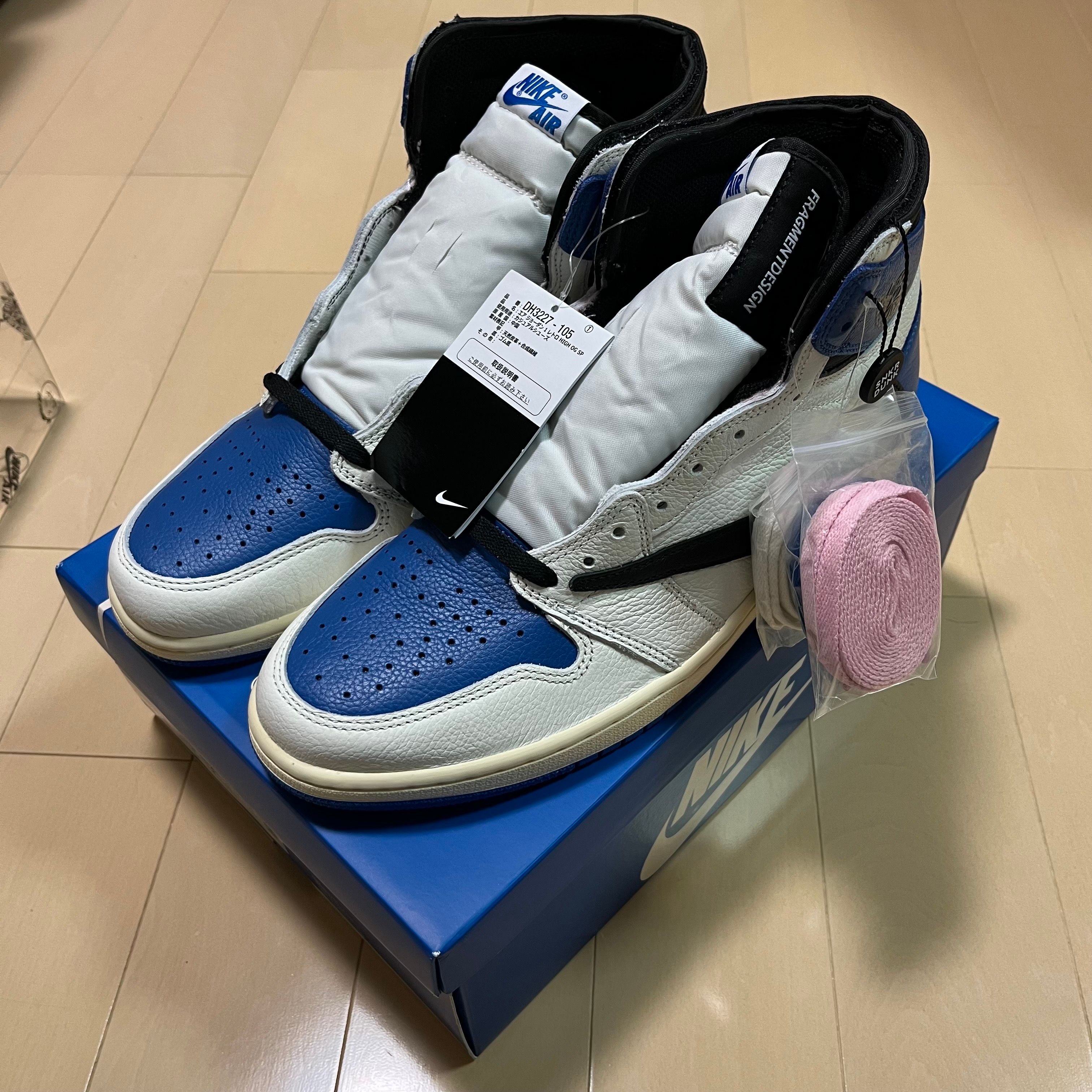 Travis Scott × fragment design × Nike Air Jordan 1 Retro High OG SP "Military Blue"