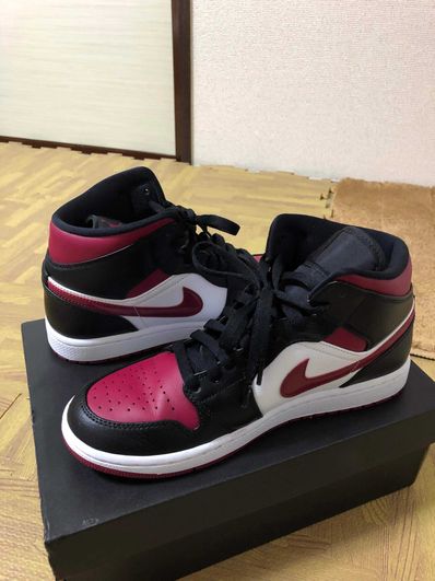 NIKE AIR JORDAN 1 MID "BLACK/RED/WHITE"