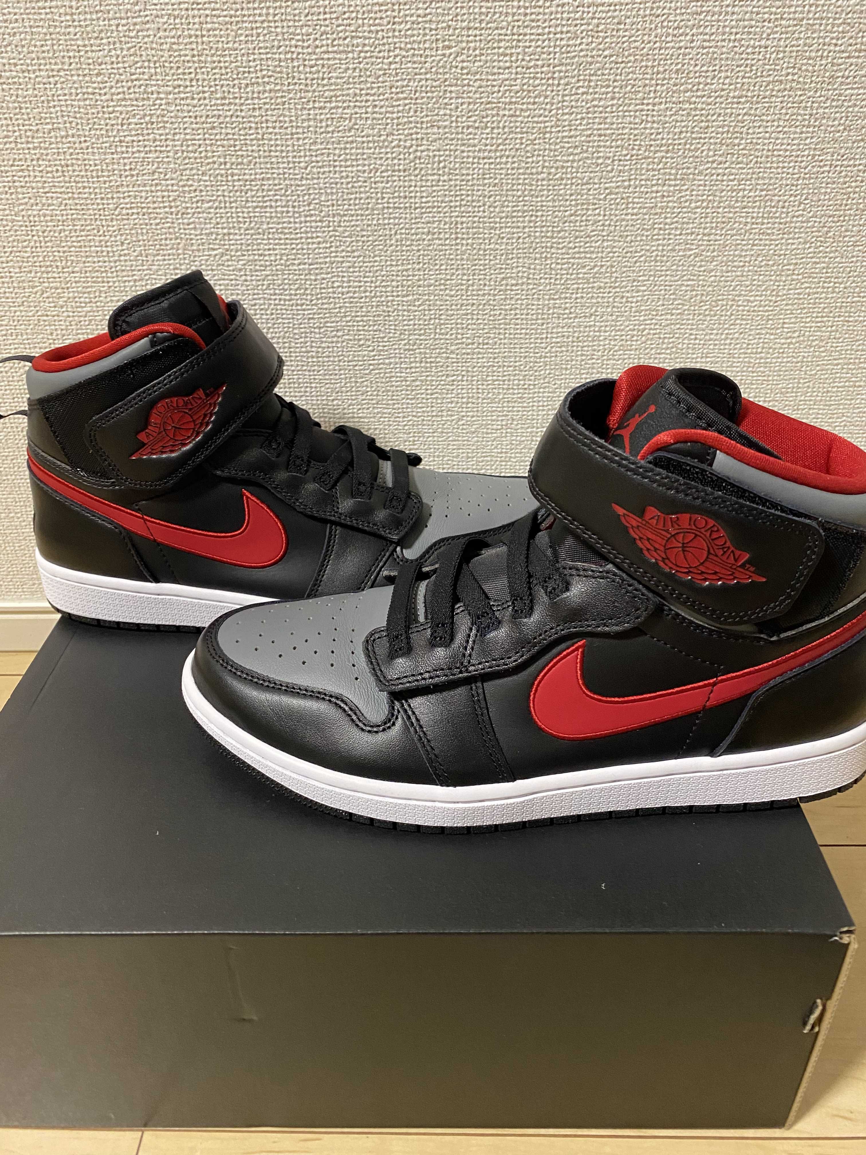 Nike Air Jordan 1 High Flyease "Black/Gym Red/Smoke Grey"