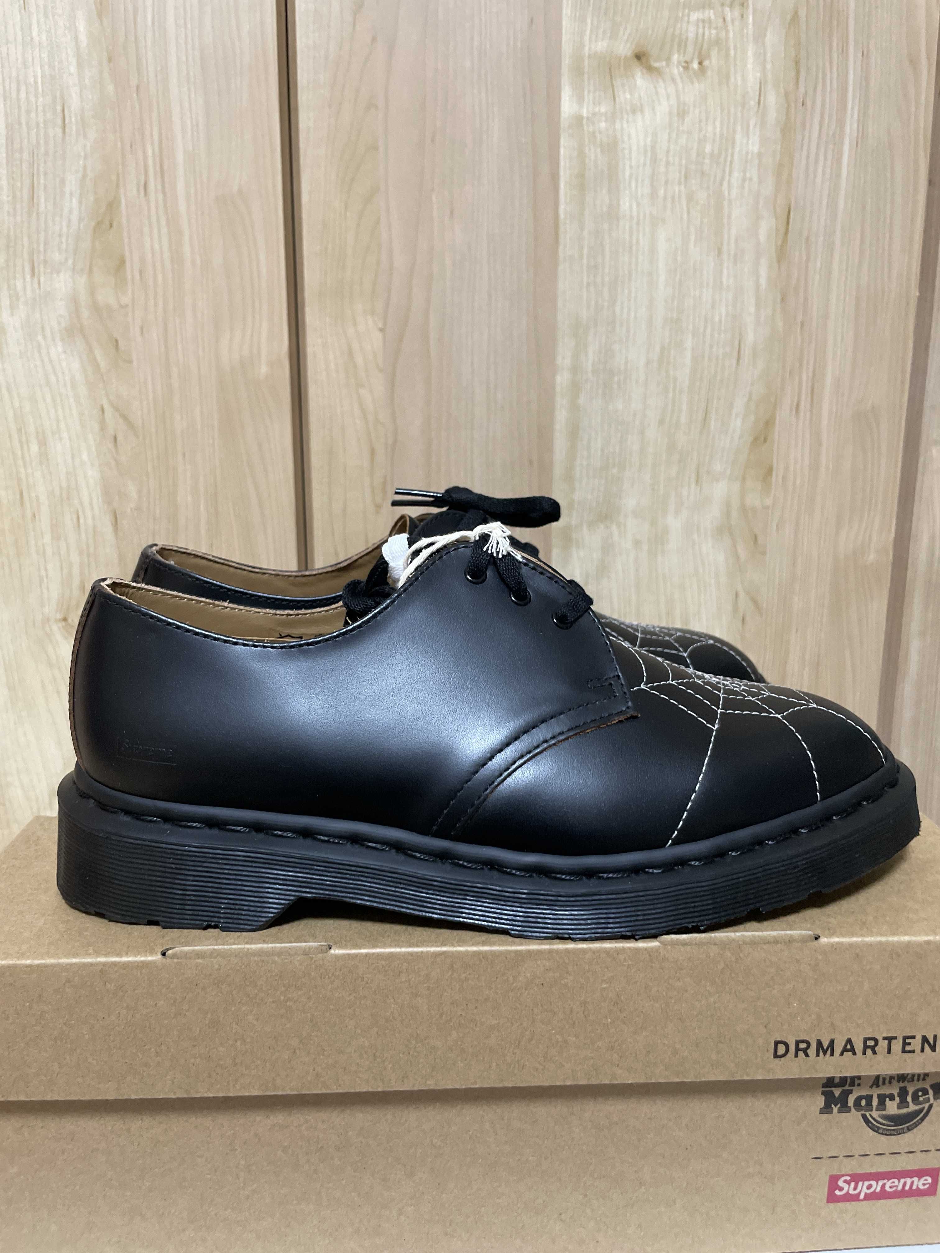 Supreme × Dr.Martens Spiderweb 3 Eye Shoe "Black"