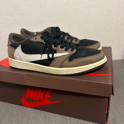 Travis Scott × Nike Air Jordan 1 Low OG SP-T "Black/Dark Mocha"