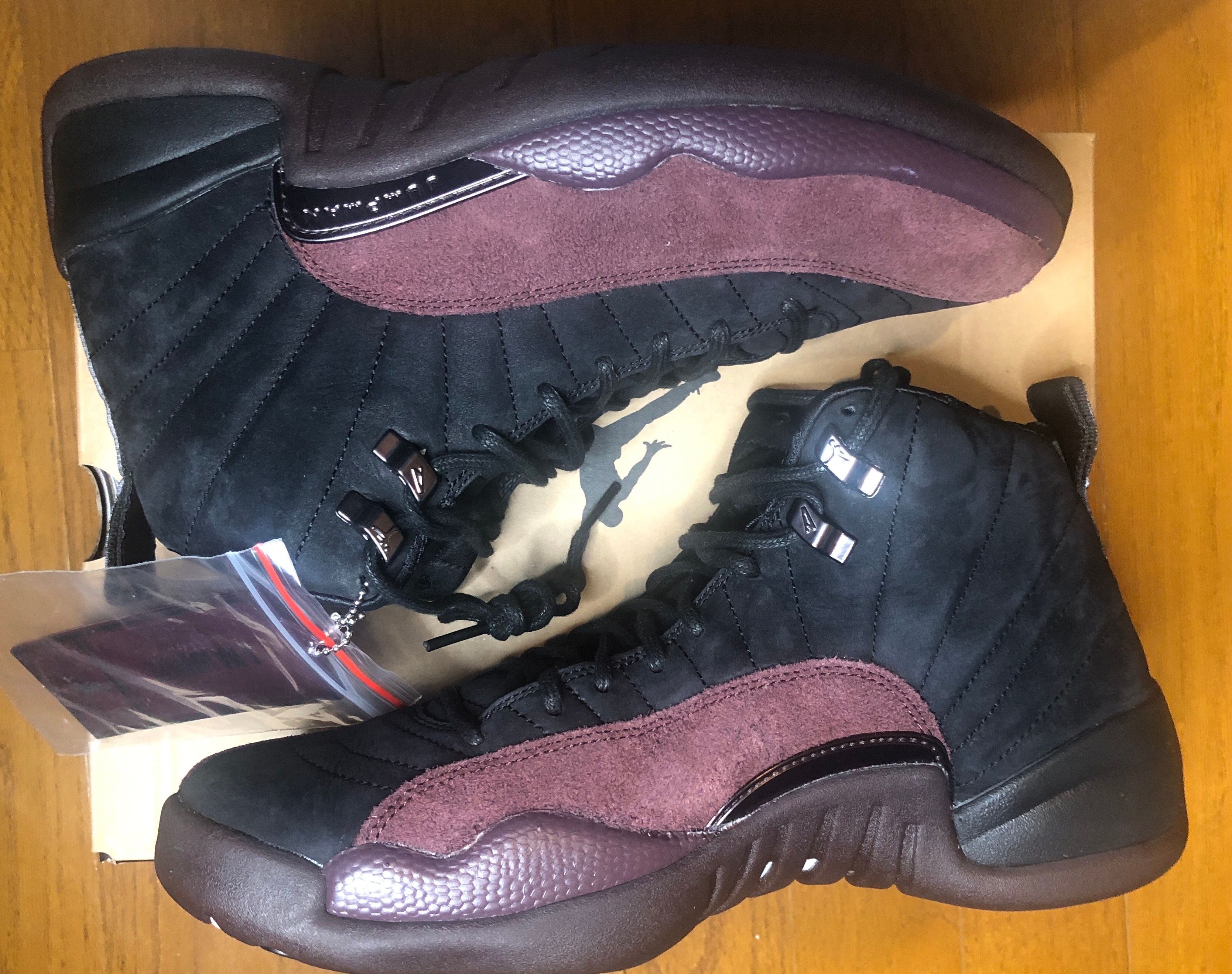 A Ma Maniere × Nike Women's Air Jordan 12 "Black and Burgundy Crush"