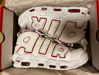 NIKE AIR MORE UPTEMPO "WHITE/VARSITY RED" (2021)