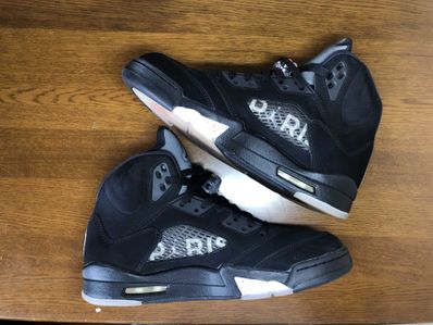 NIKE AIR JORDAN 5 PARIS SAINT-GERMAIN BLACK/CEMENT GREY