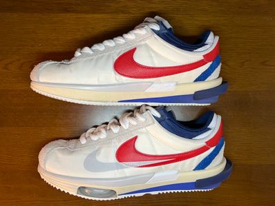 sacai × Nike Zoom Cortez "White and University Red"