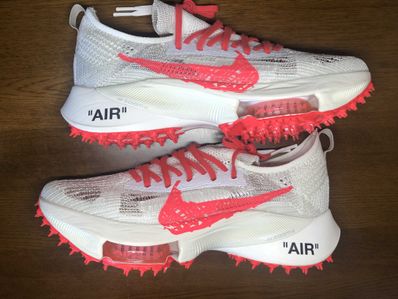 Off-White × Nike Air Zoom Tempo Next% Flyknit "Solar Red"