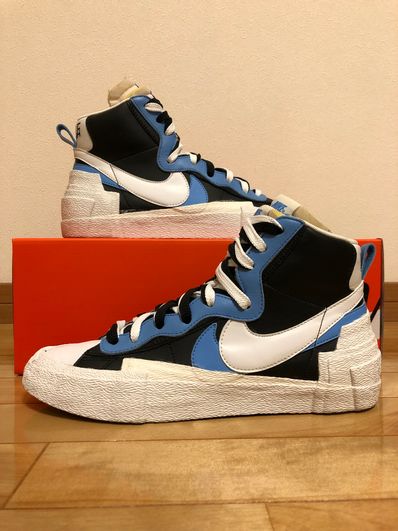 sacai × NIKE BLAZER MID "BLACK / BLUE"