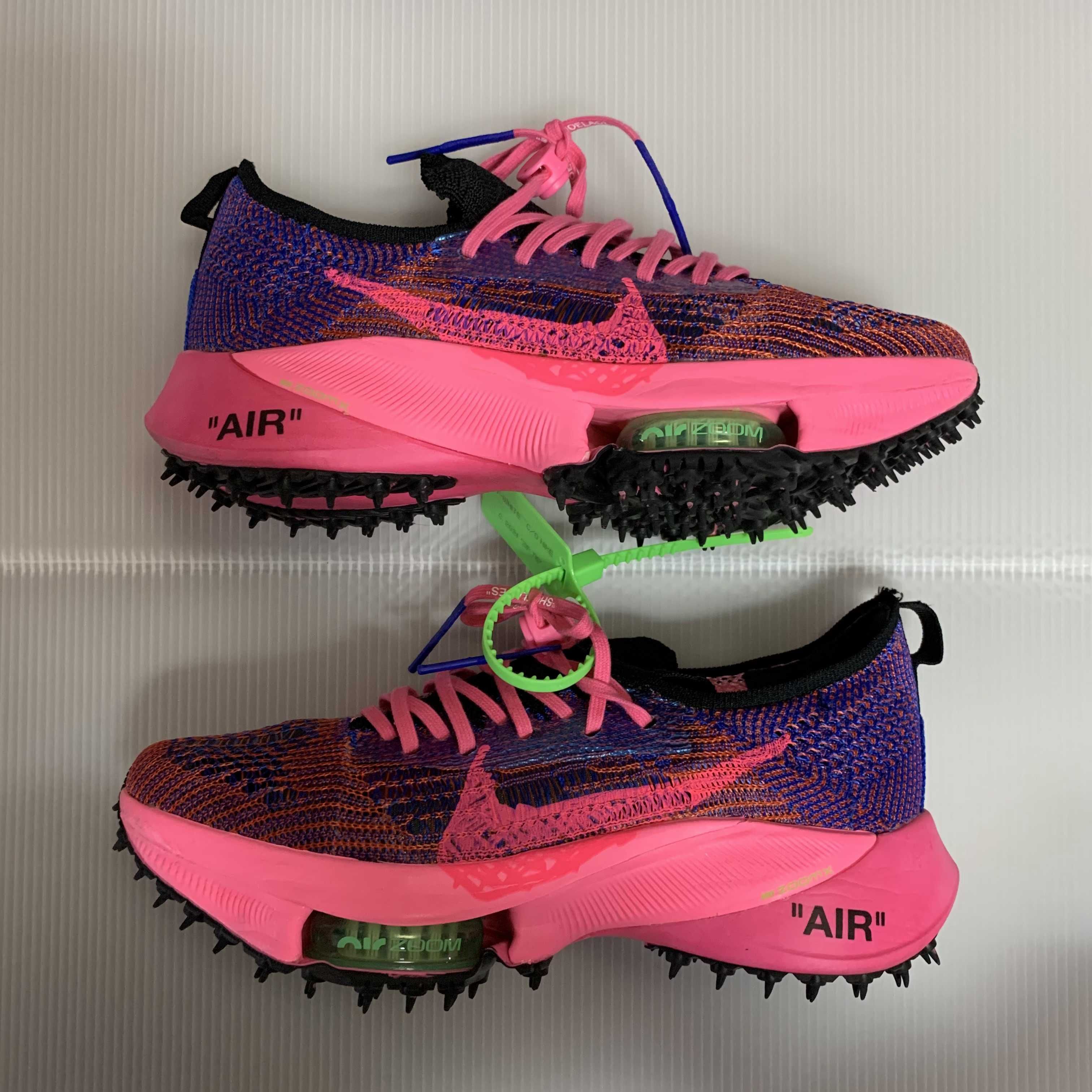 Off-White × Nike Air Zoom Tempo Next% Flyknit "Pink Glow"