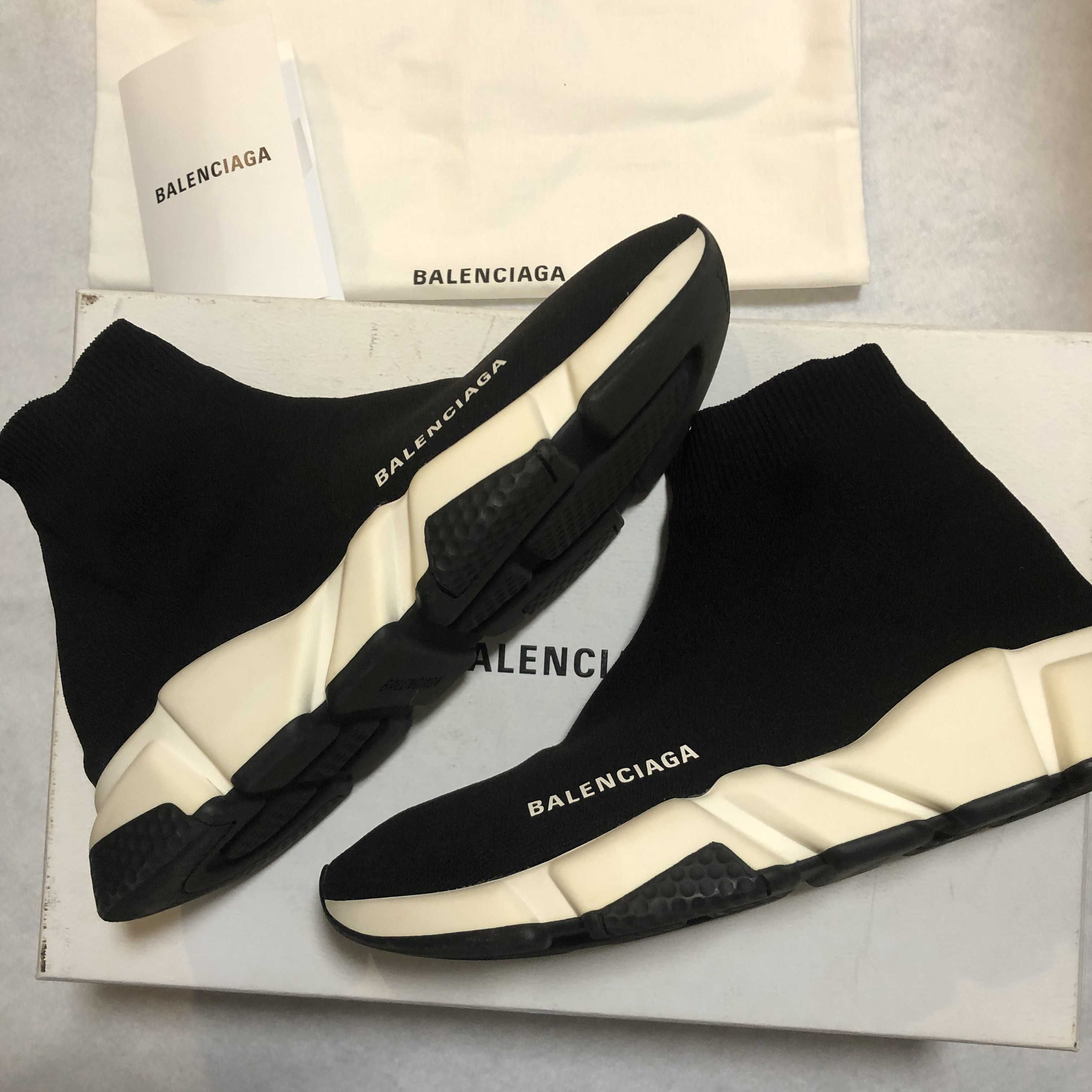 BALENCIAGA SPEED "BLACK/WHITE"