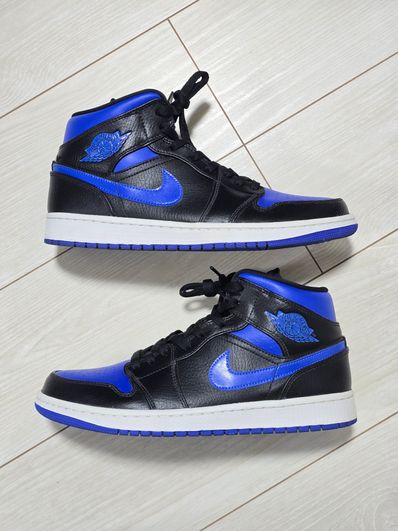 NIKE AIR JORDAN 1 MID "BLACK/BLUE"