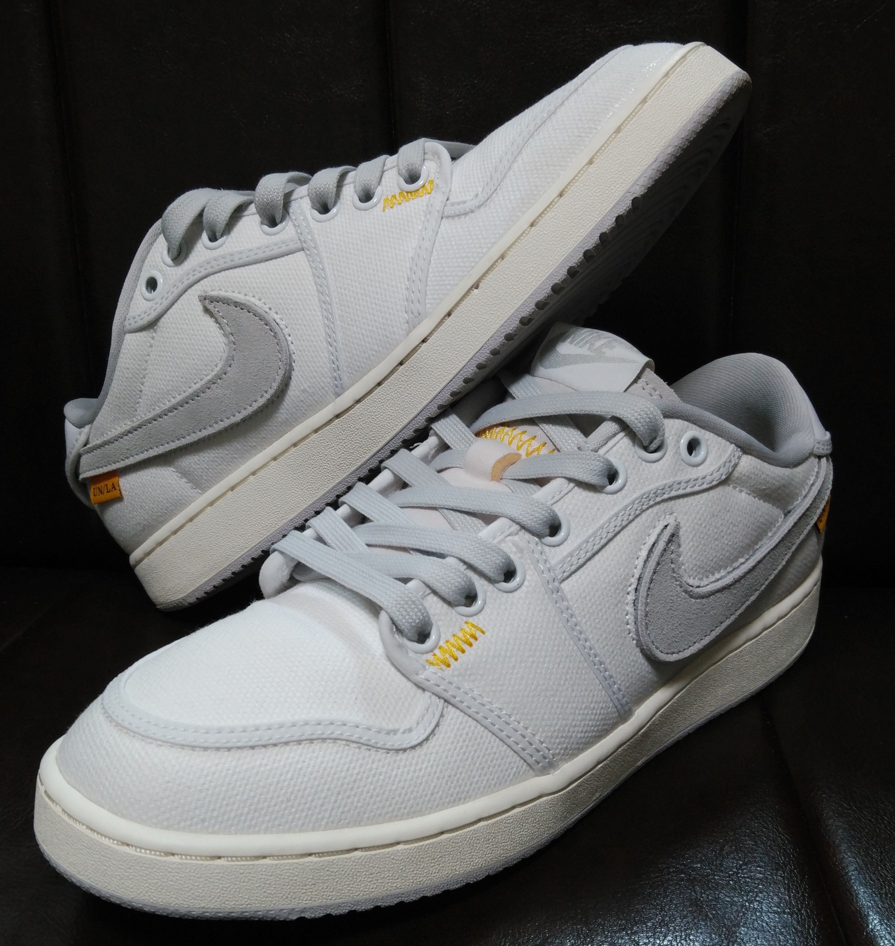 UNION × Nike Air Jordan 1 Low KO "White Canvas"