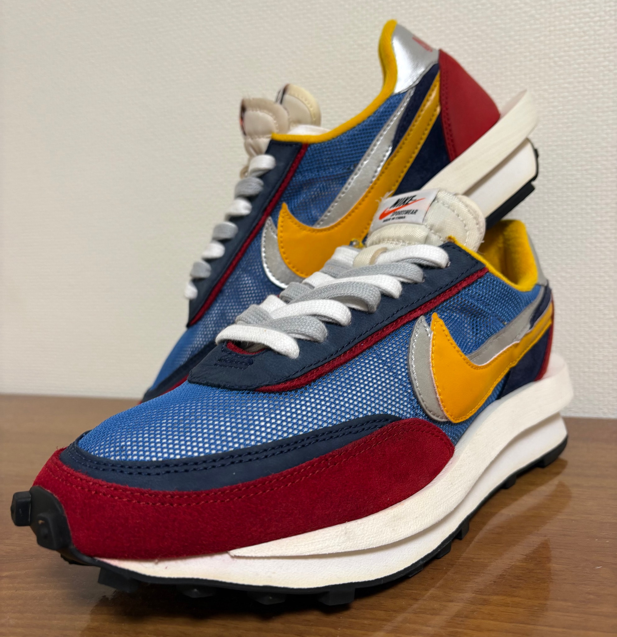 sacai × Nike LDV Waffle "Red/Blue"
