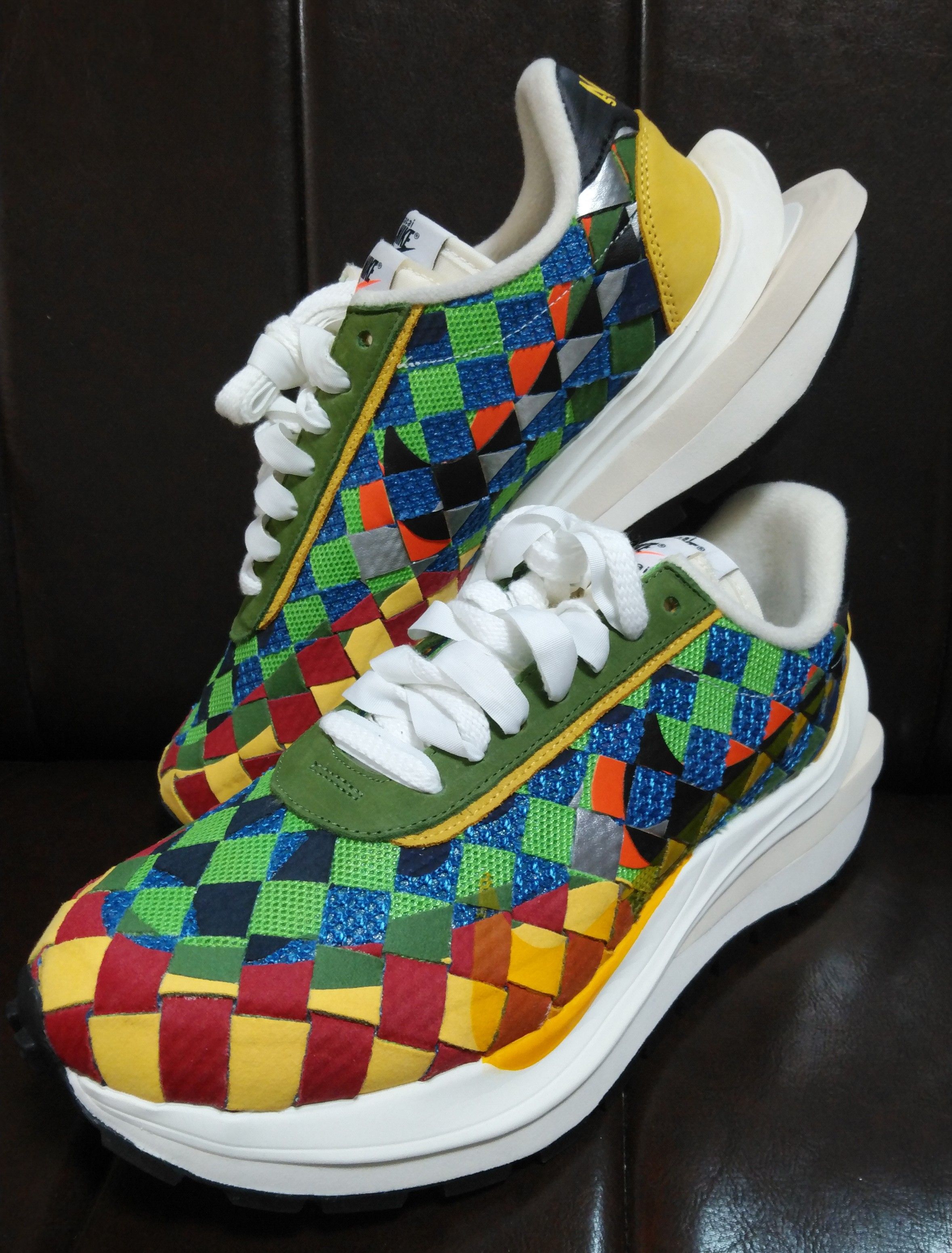 Jean-Paul Gaultier × sacai × Nike Air Woven VaporWaffle "Green Gusto"