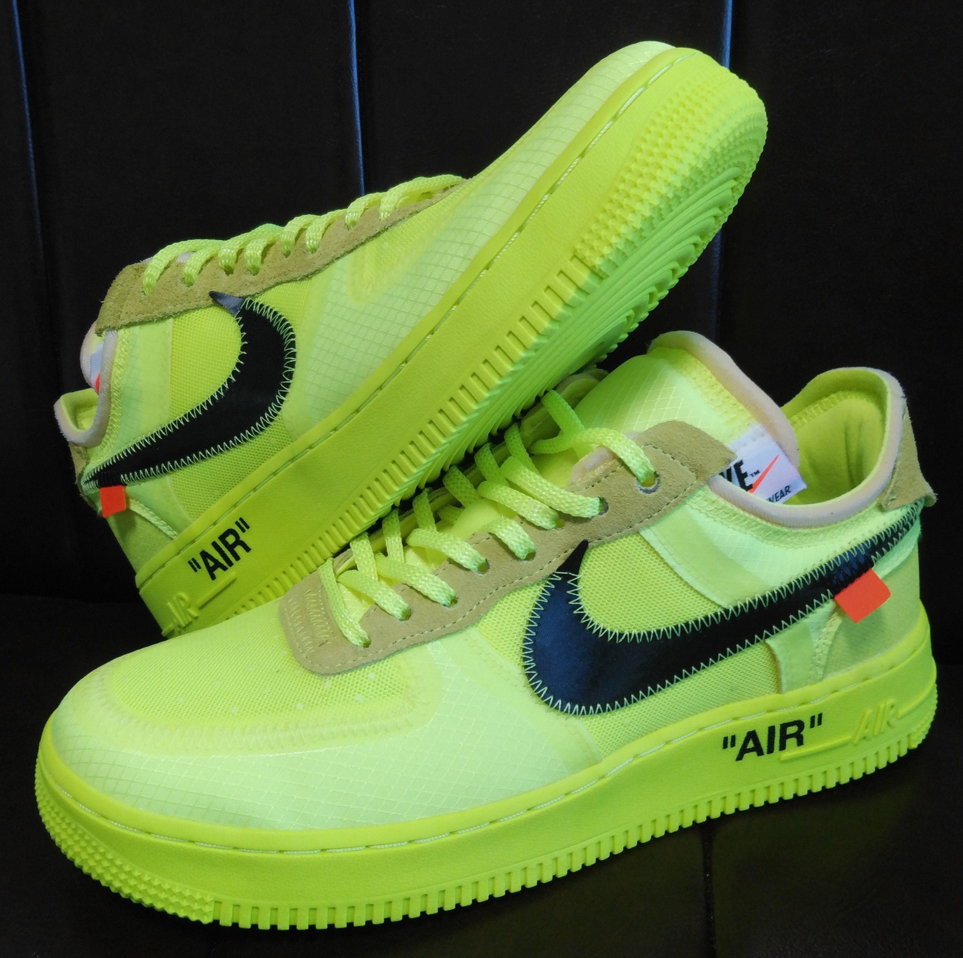 Off-White × Nike Air Force 1 Low "Volt"