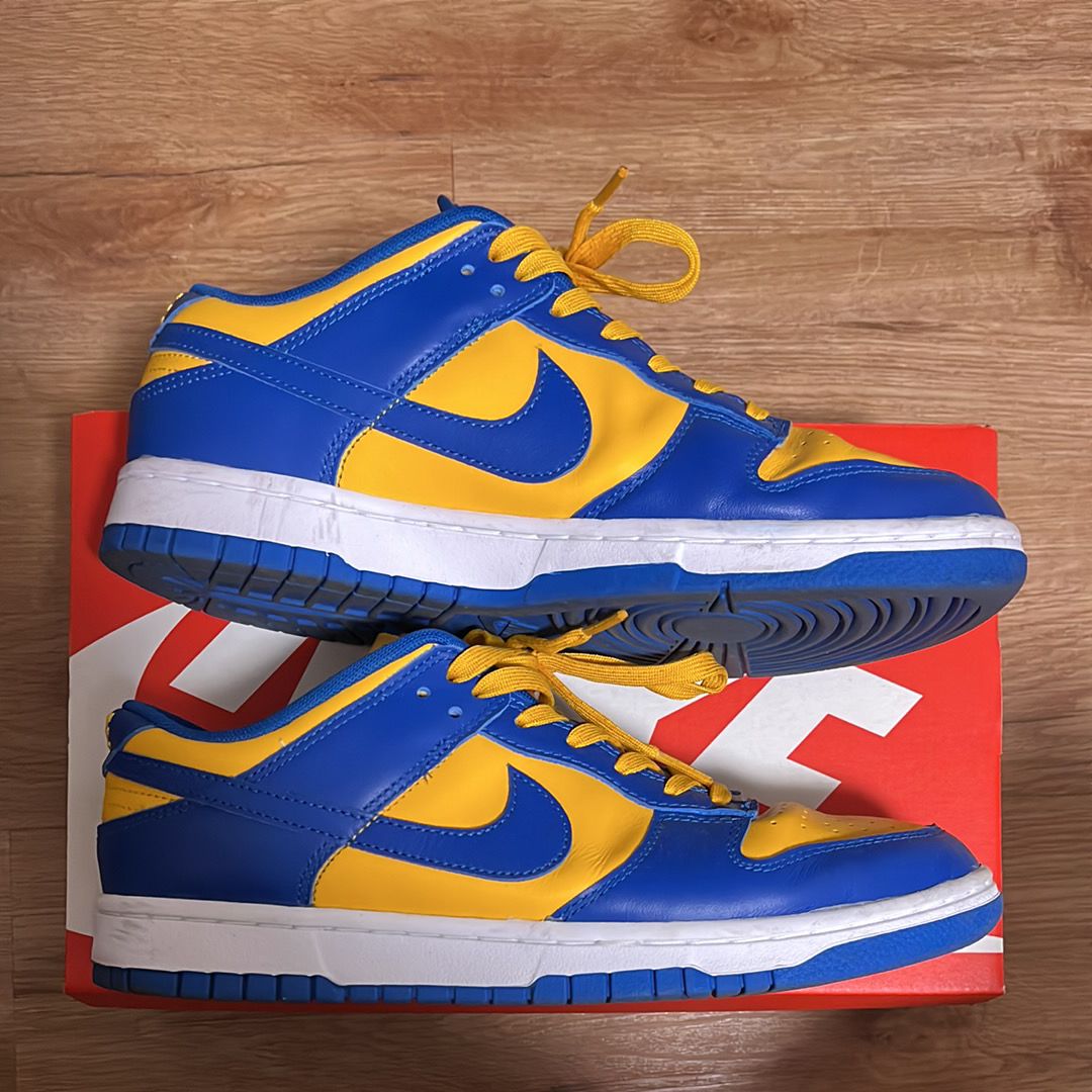 Nike Dunk Low "Blue Jay and University Gold"