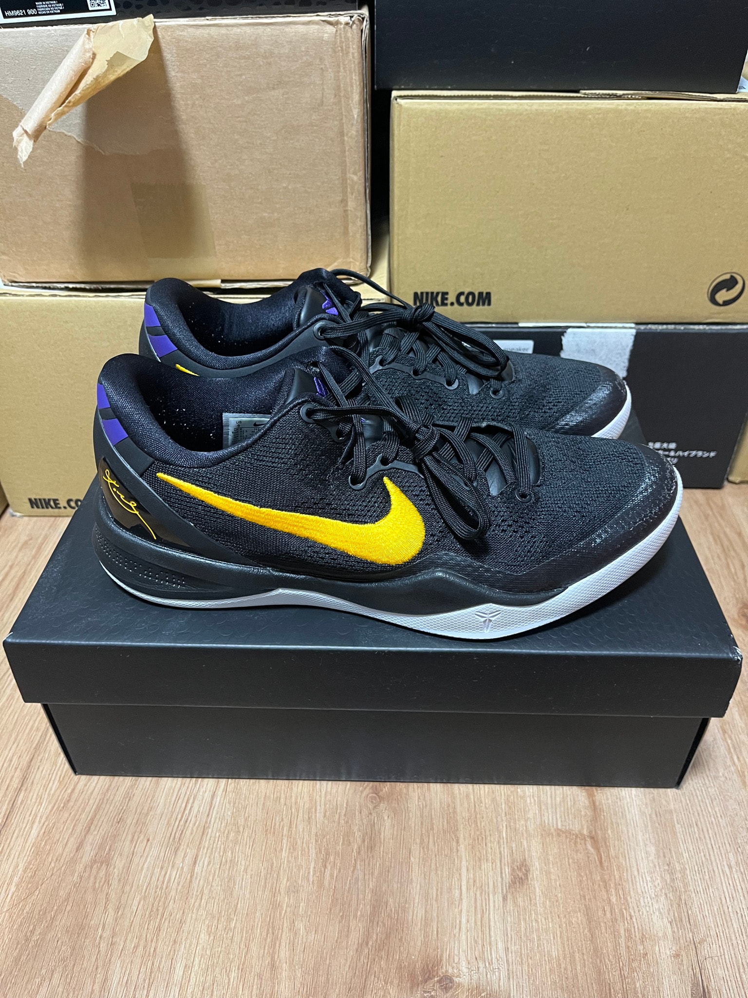 Nike Kobe 8 Protro "Black and University Gold"