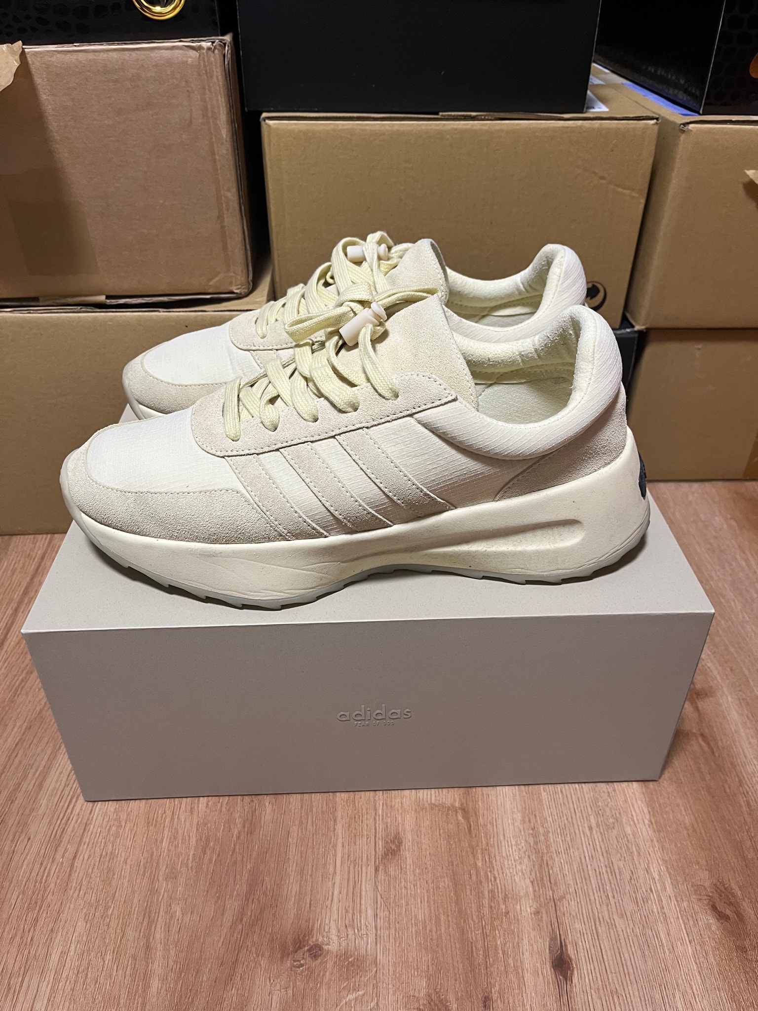 adidas FEAR OF GOD ATHLETICS Los Angeles Runner "Pale Yellow"
