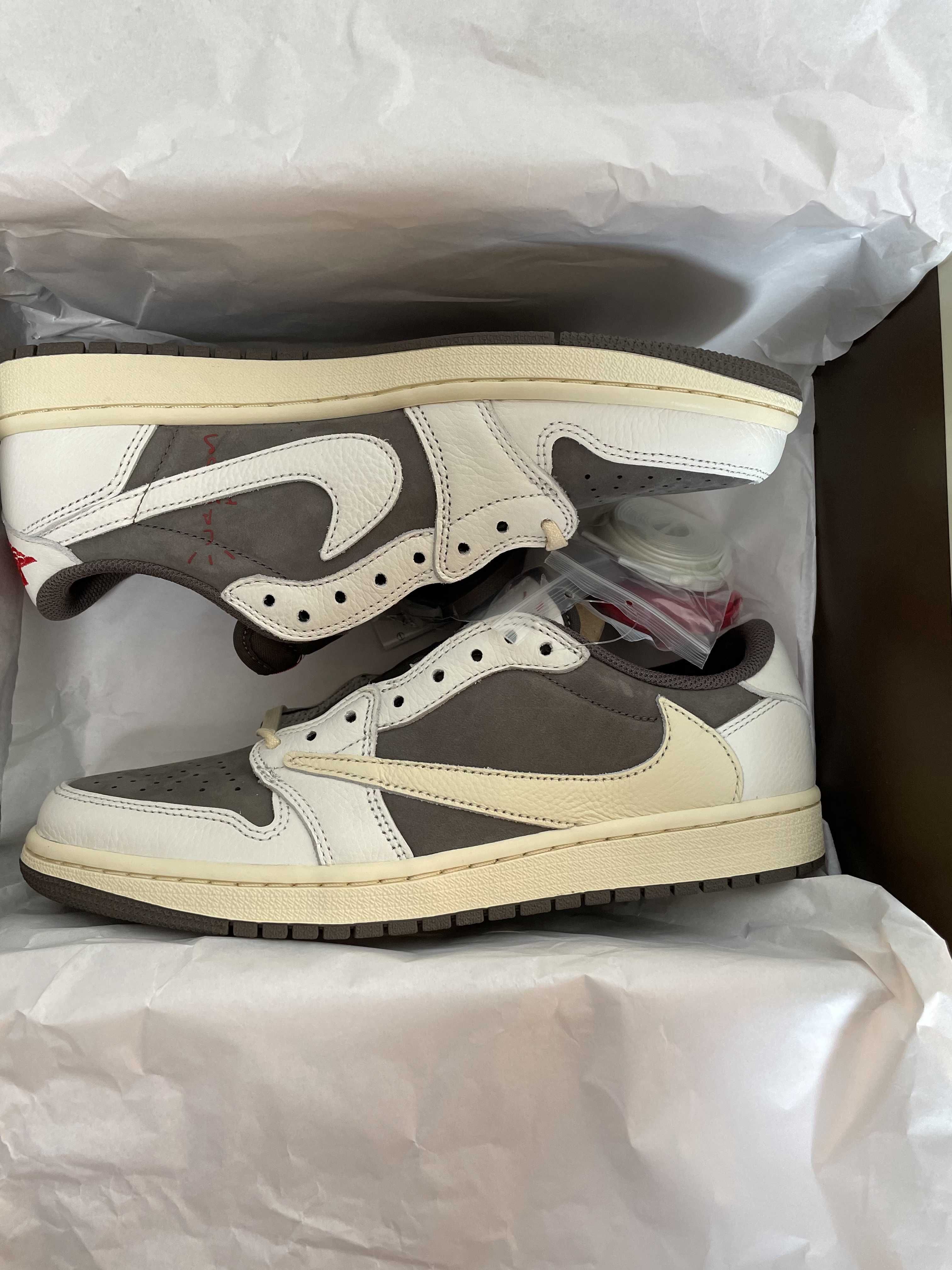 Travis Scott × Nike Air Jordan 1 Low OG SP "Reverse Mocha/Sail and Ridgerock"
