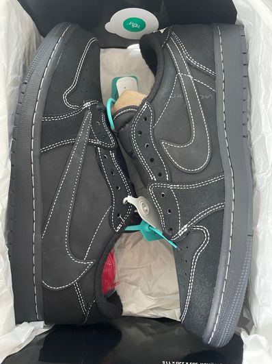 Travis Scott × Nike Air Jordan 1 Low OG SP "Black Phantom"
