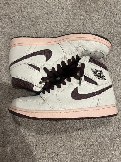 A Ma Maniere × Nike Air Jordan 1 Retro High OG "Sail and Burgundy"