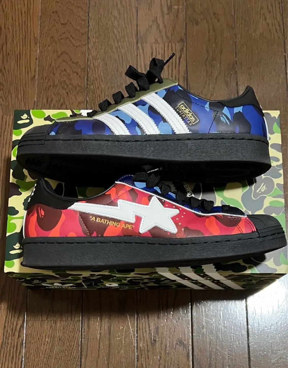 A BATHING APE × adidas Superstar 80s "Multi"