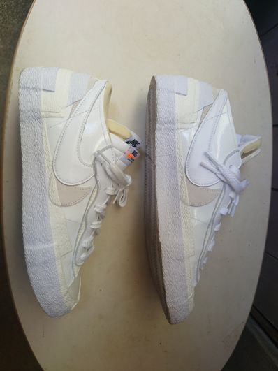 sacai × Nike Blazer Low "White Patent Leather"