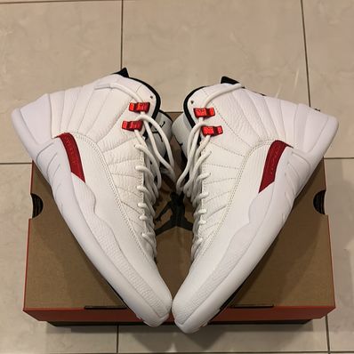 Nike Air Jordan 12 Retro "Black/White/University Red"
