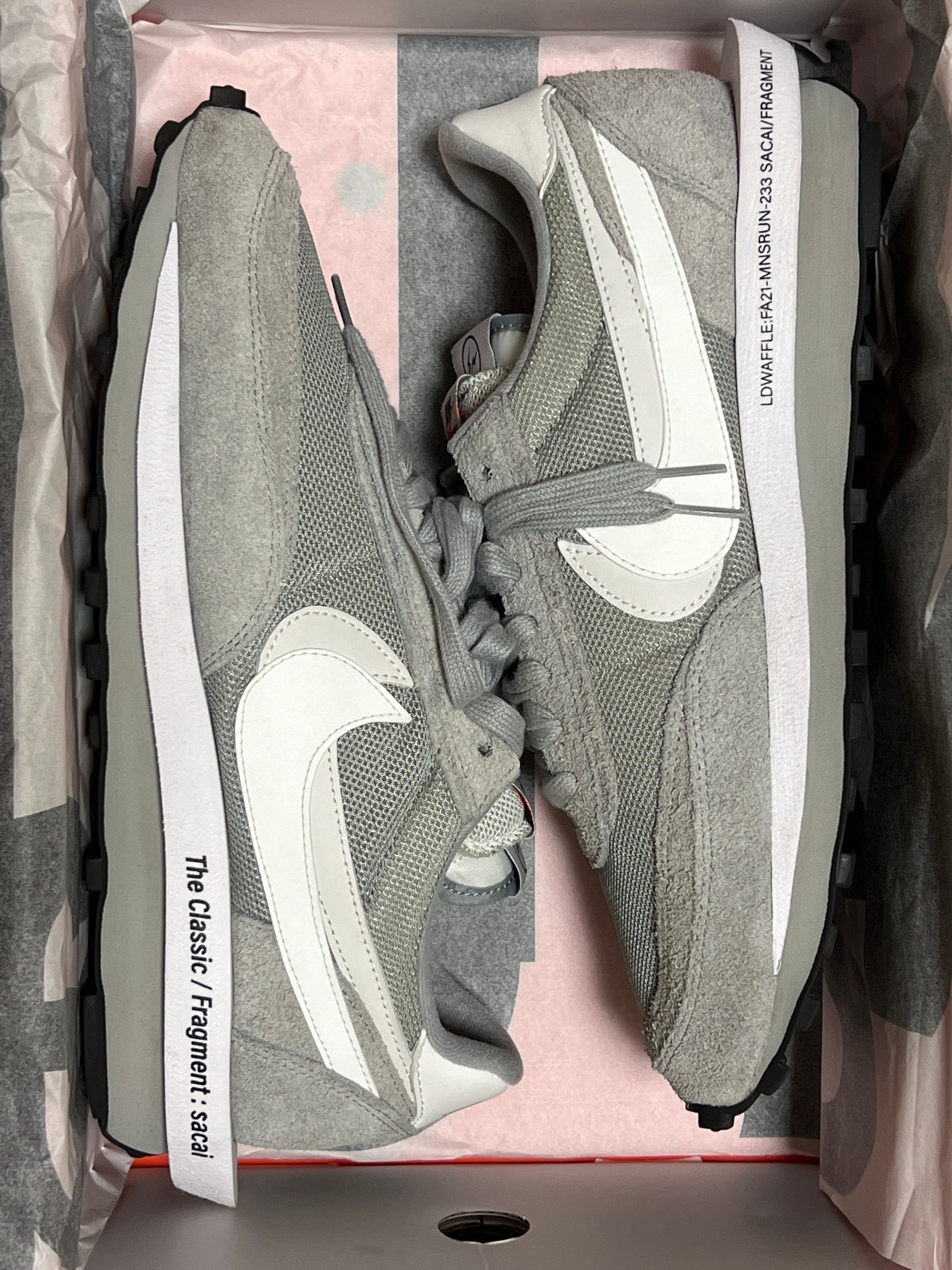 Fragment × sacai × Nike LD Waffle "Light Smoke Grey"