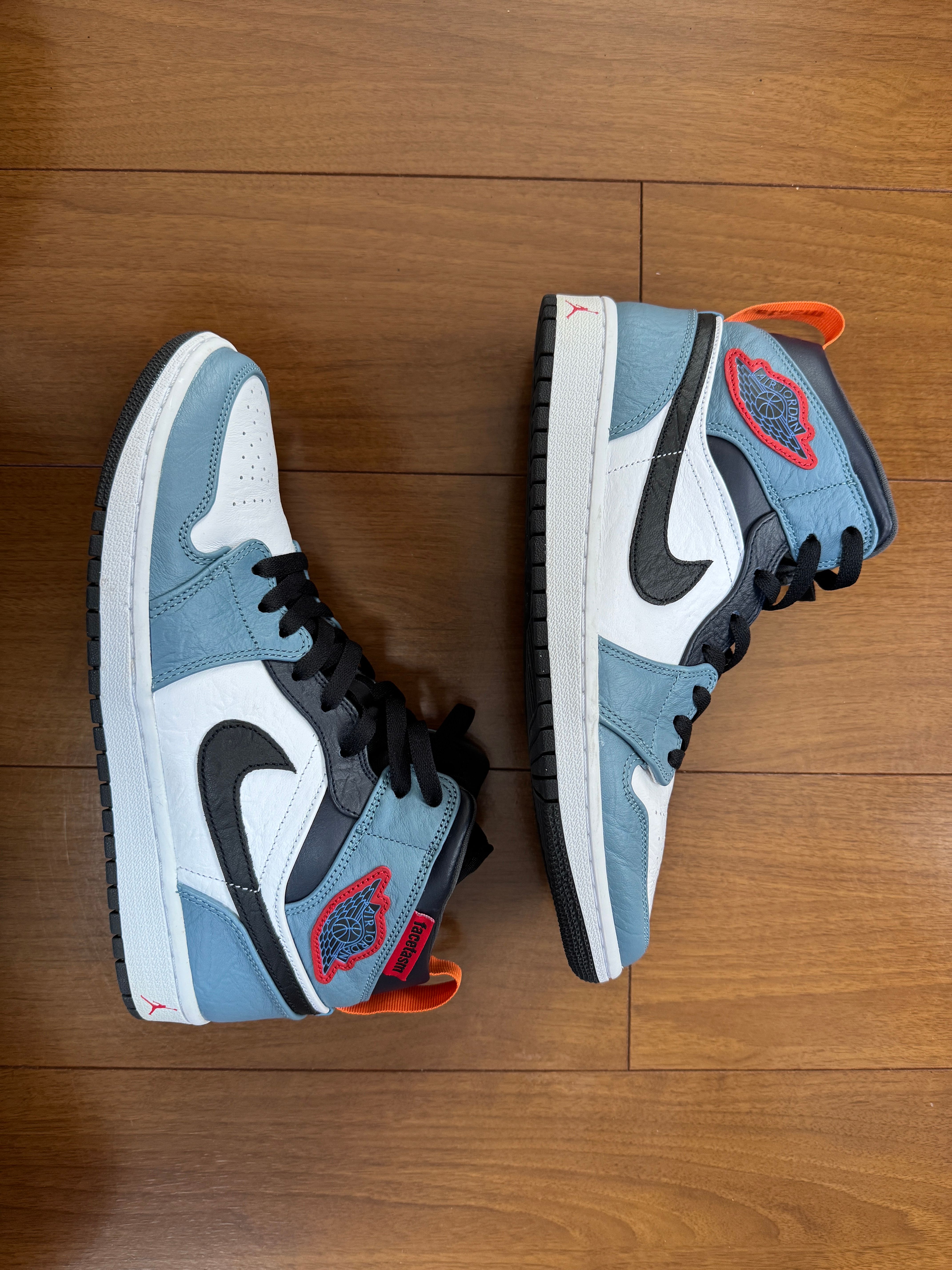 FACETASM × Nike Air Jordan 1 Mid "White/Navy"