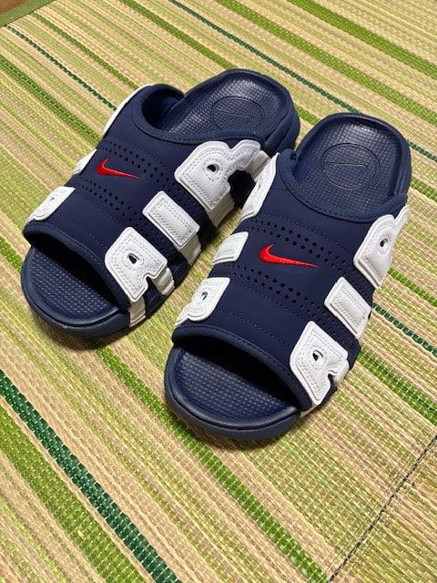 Nike Air More Uptempo Slide "Olympic" (2024) (FQ8700-400/FQ8699-400)