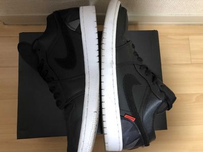NIKE × PARIS SAINT GERMAIN AIR JORDAN 1 LOW PSG "BLACK"