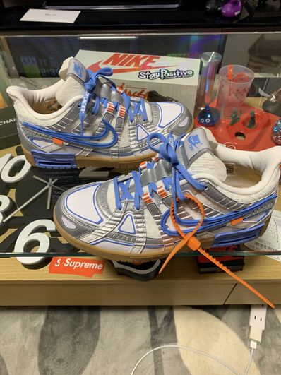 Off-White × Nike Air Rubber Dunk "White/University Blue"