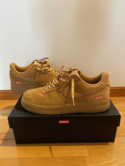 Supreme × Nike Air Force 1 Low "Flax/Wheat"