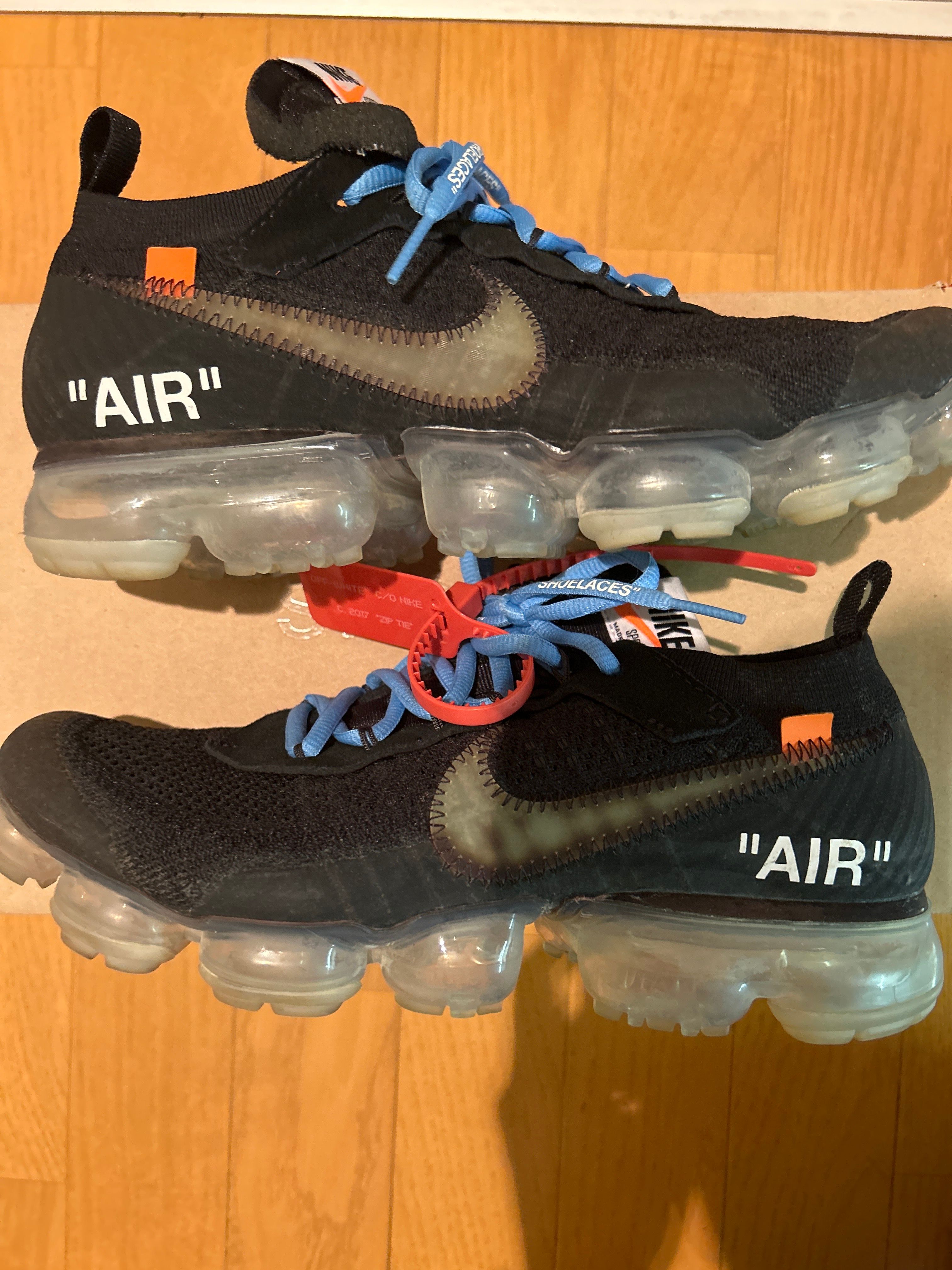 Off-White × Nike Air Vapormax "Black/Total Orange/Clear"