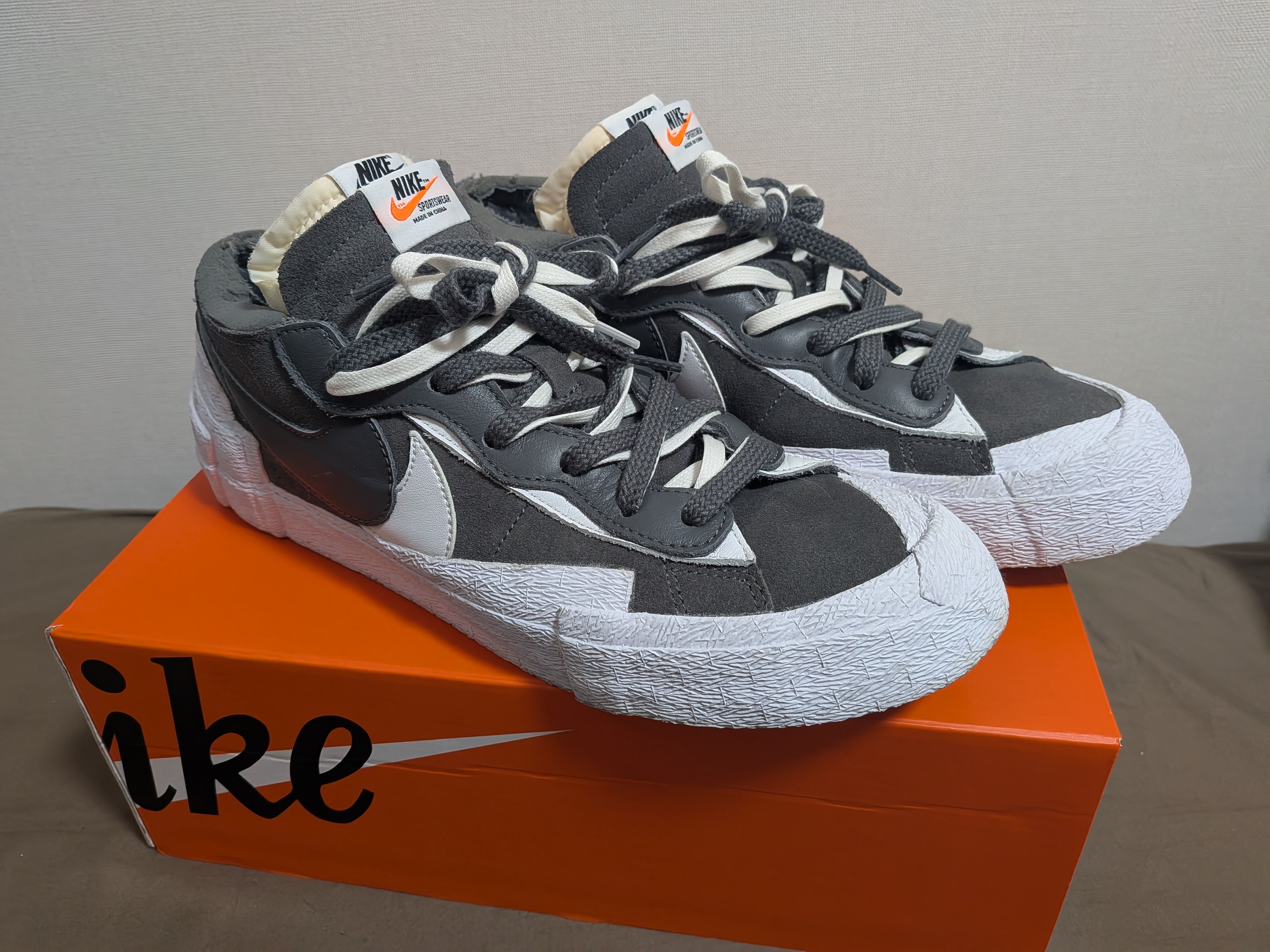 Sacai × Nike Blazer Low "Iron Grey"